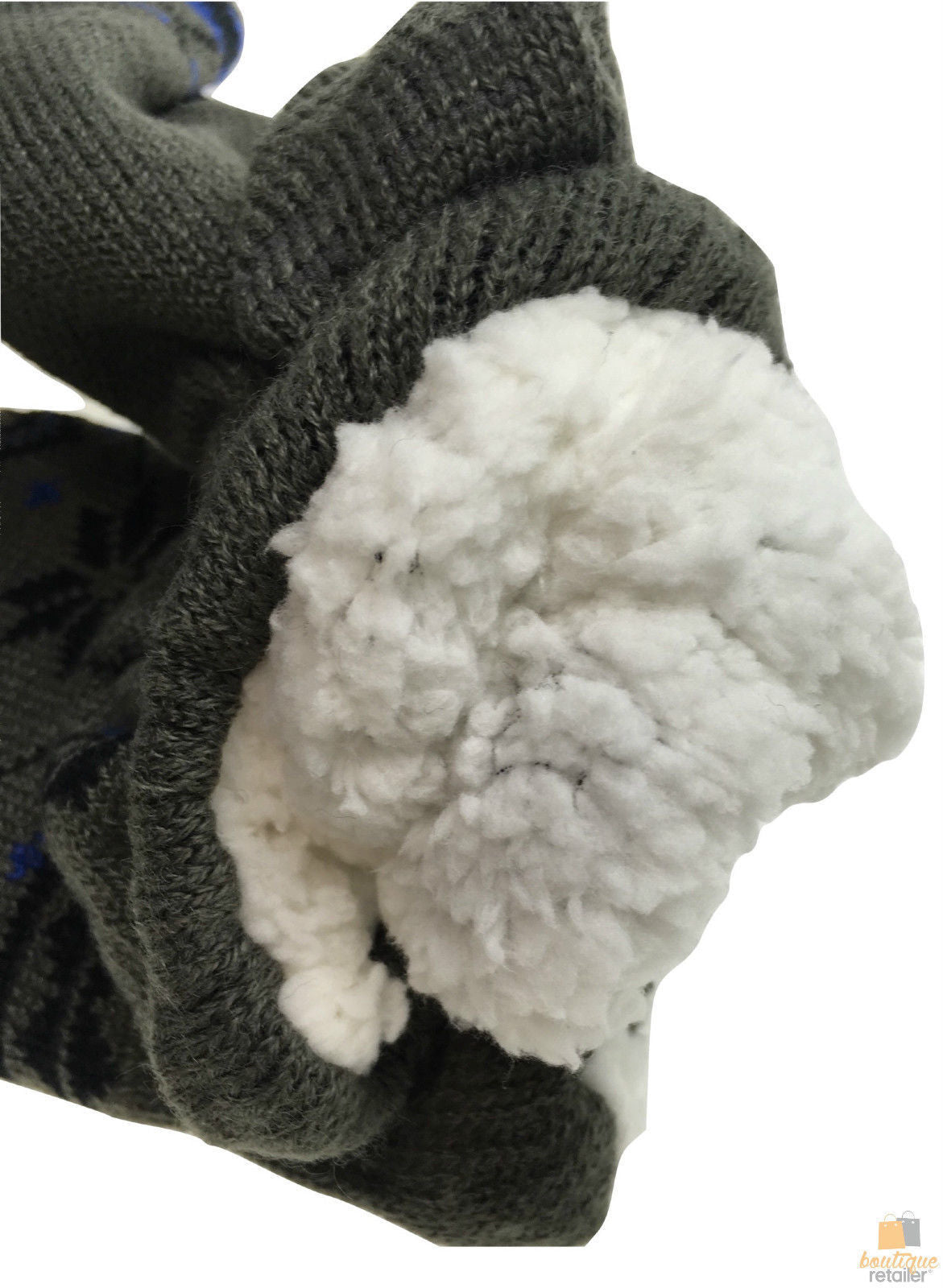 3 Pairs Mens Non Slip Thick Fur Warm Winter Bed Socks Thermal Warm Cushion BULK-2