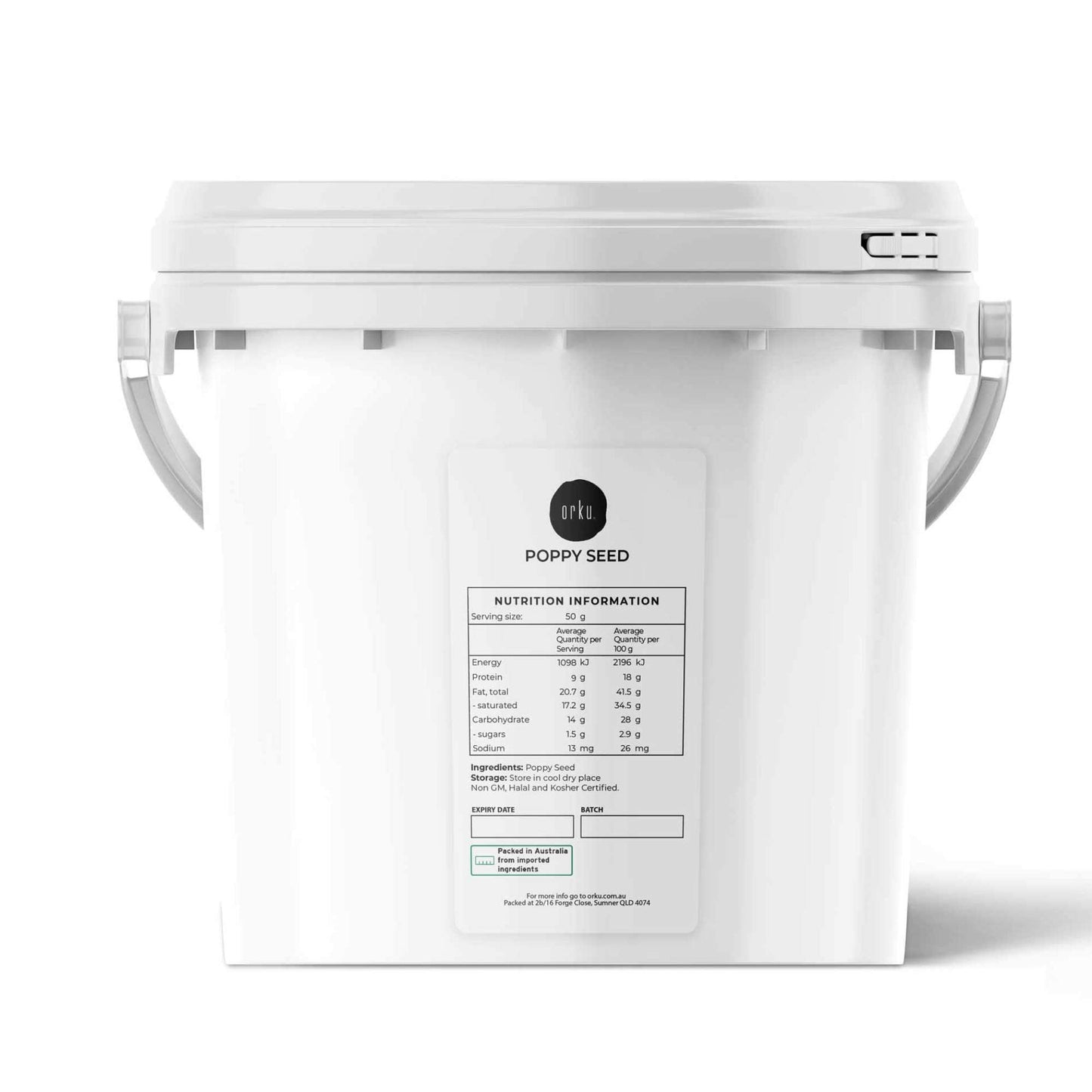 3.5Kg Poppy Seeds Unwashed Bucket Papaver Somniferum For Baking and Decorating-0