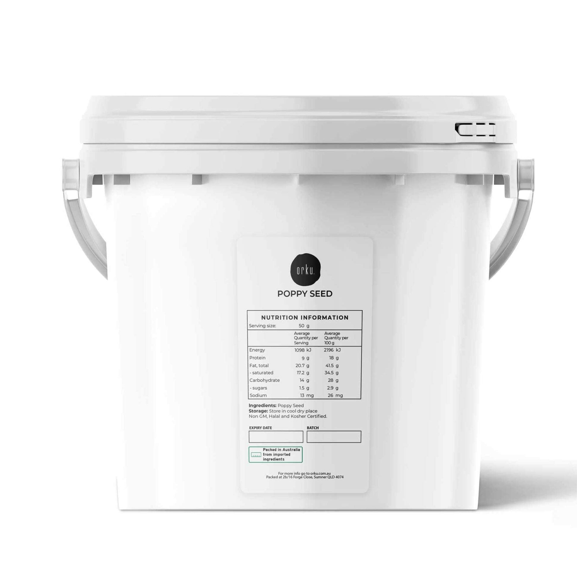 3.5Kg Poppy Seeds Unwashed Bucket Papaver Somniferum For Baking and Decorating-0