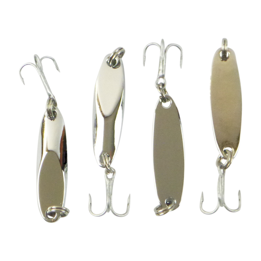 Finesse Chrome Kaster Jig, 3 Grams, Pack of 4 Jigs.-0