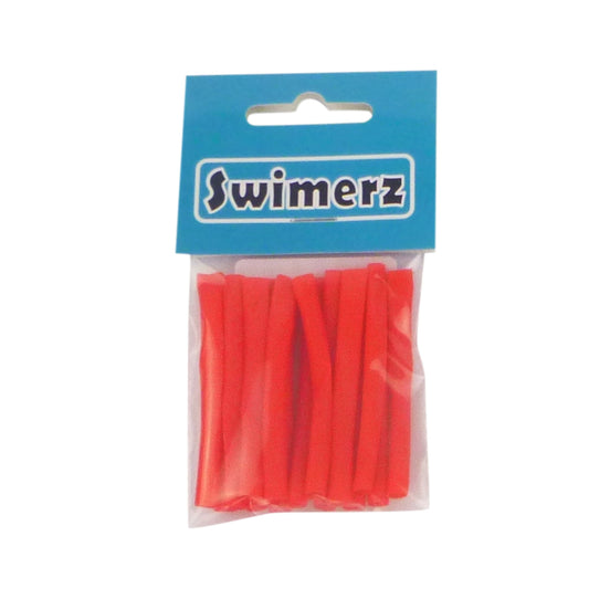 Swimerz Assist Hook Sleeves, Red, 50mmL X 3mmD, Qty 15-0