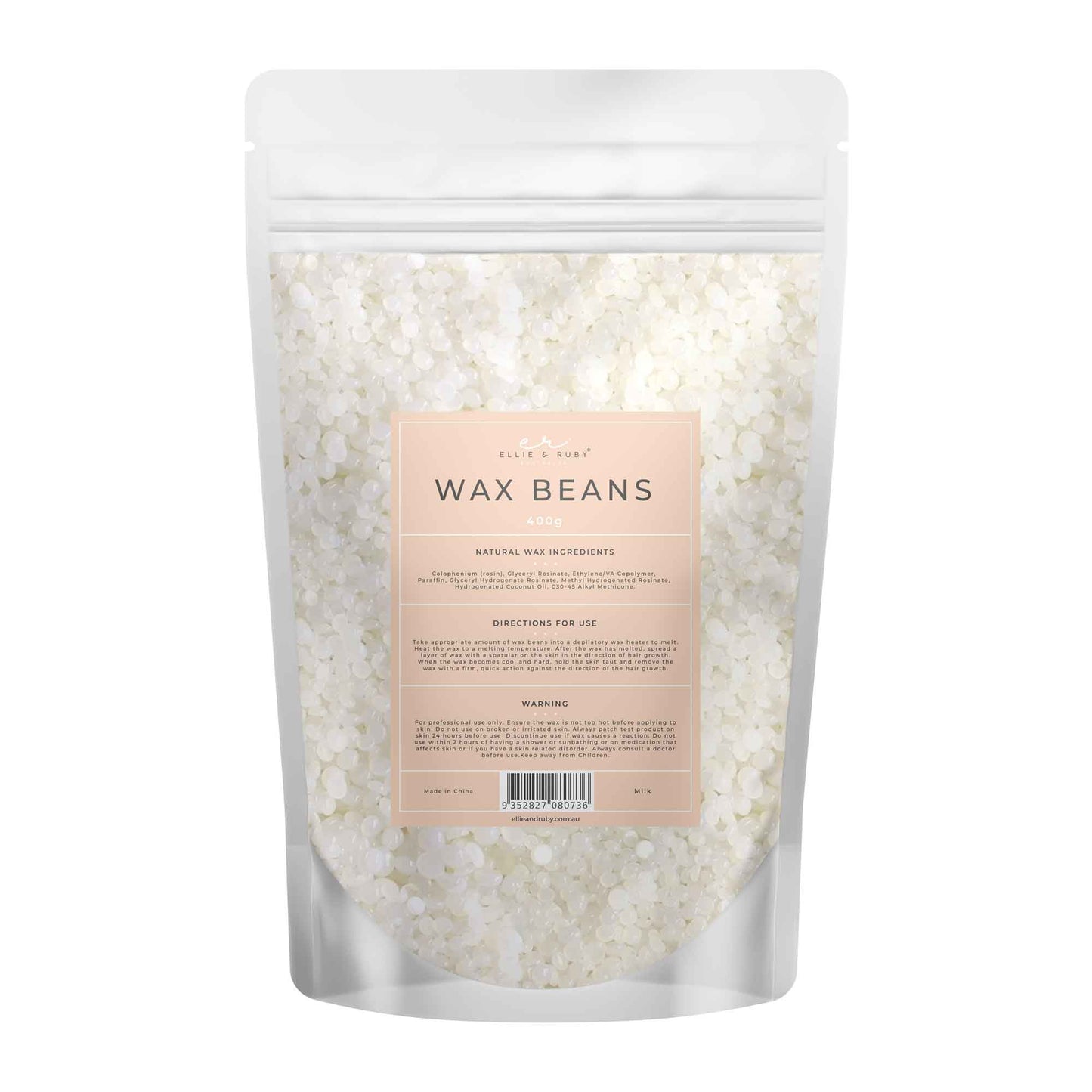 400g Wax Beads Milk - Brazilian Waxing Beans - Stripless Bikini Hair Removal-0