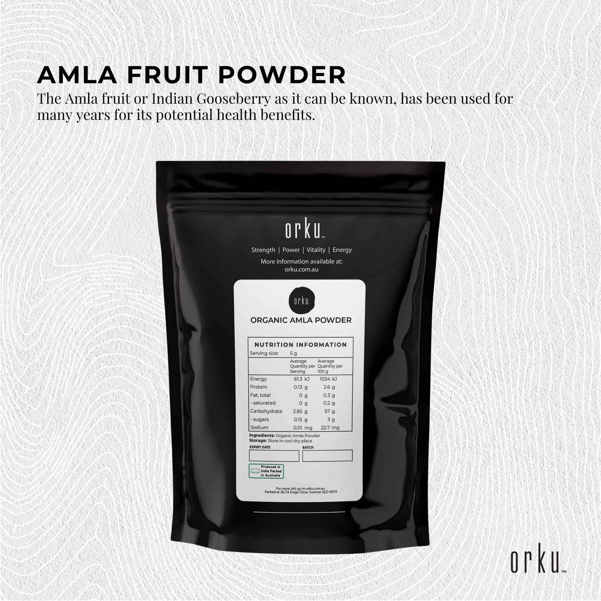 400g Organic Amla Powder Indian Gooseberry Emblica Officinalis Fruit Supplement-3