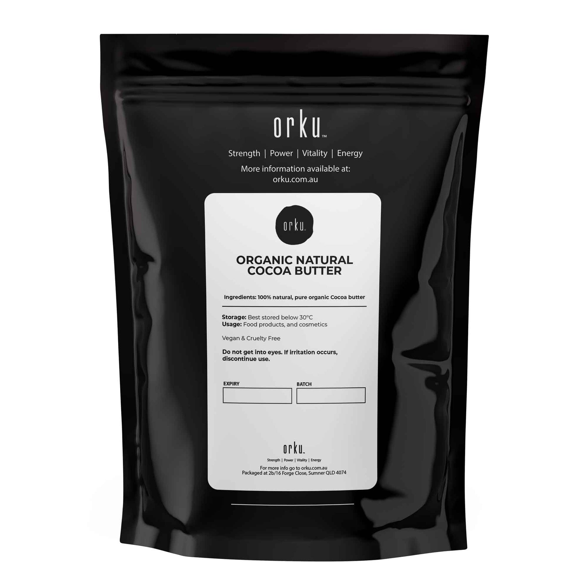 400g Organic Cocoa Butter - Raw Natural Food Grade Chunks - Skin Body DIY Cream-1