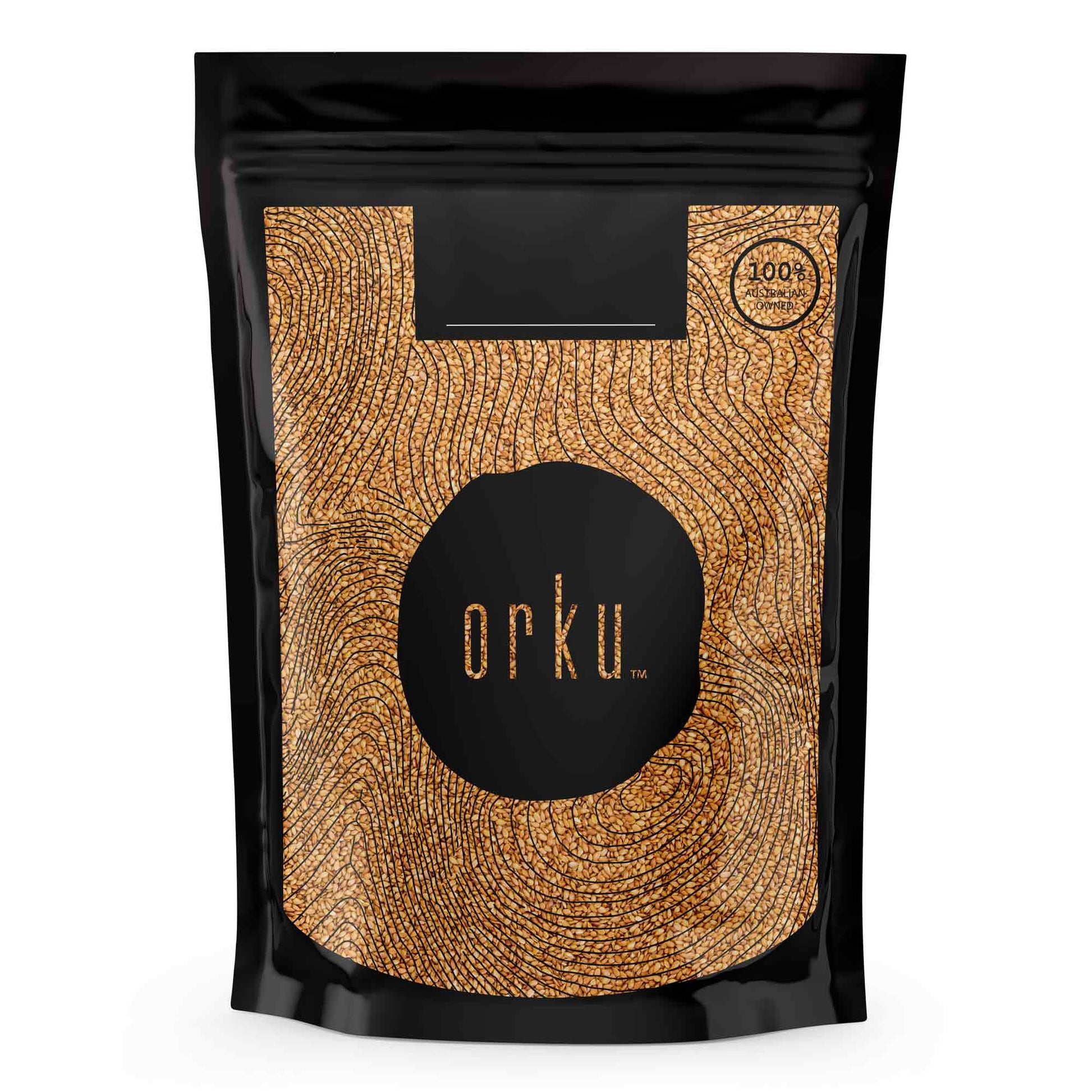 400g Organic Golden Linseed Flaxseed Whole Grain Flax Seed No GMO Omega3 6 Fibre-0
