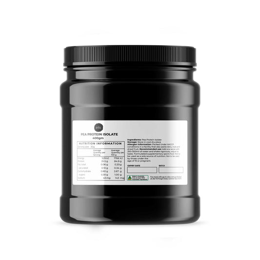 400g Pea Protein Powder Isolate - Plant Vegan Vegetarian Shake Supplement Jar-0