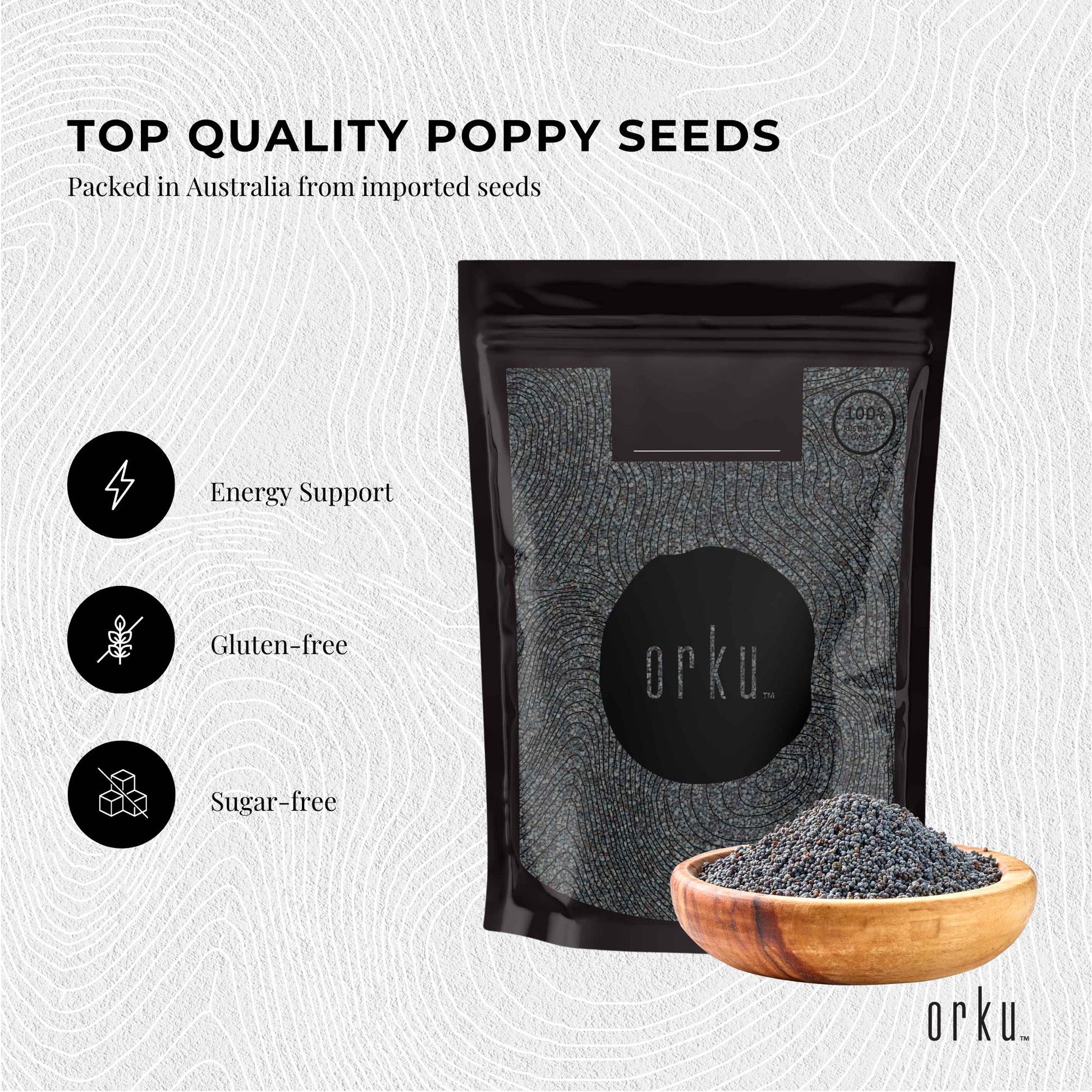 400g Poppy Seeds Unwashed Papaver Somniferum For Baking and Decorating-2