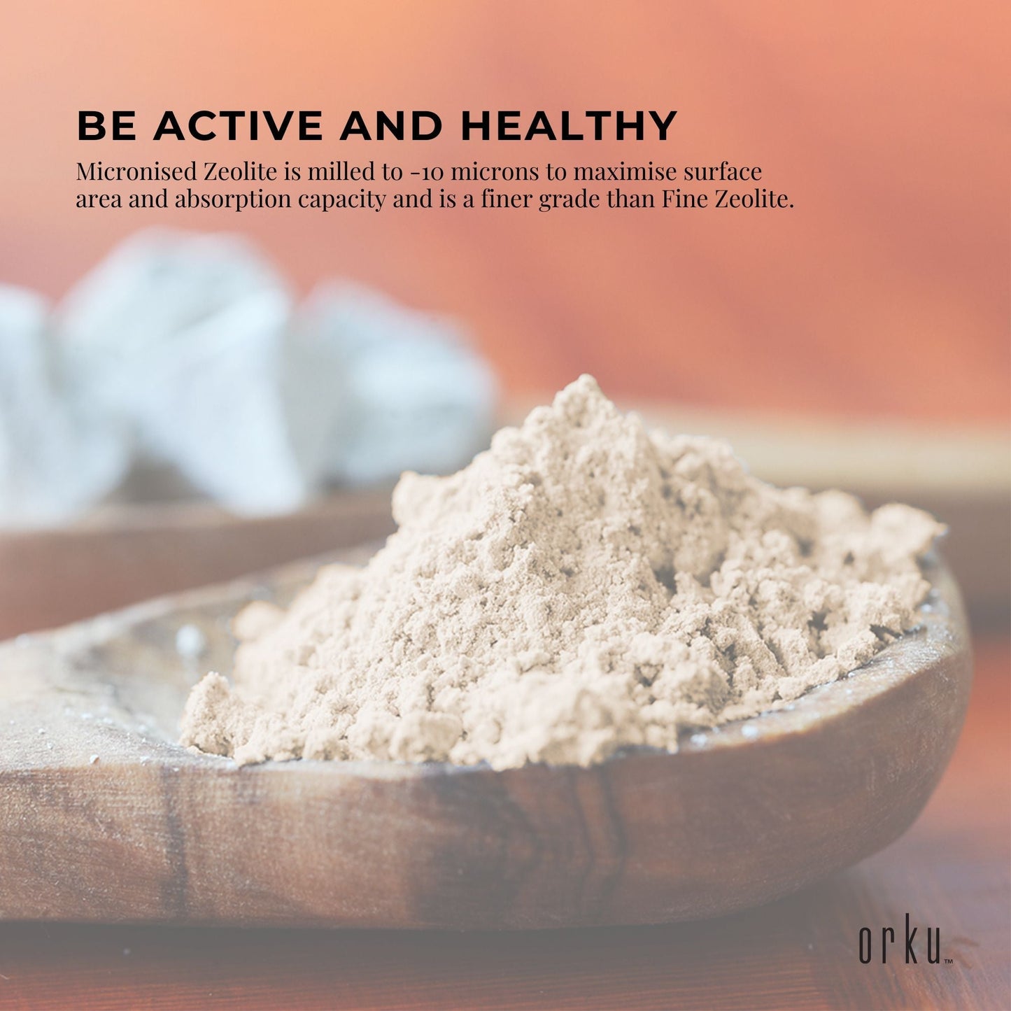 400g Pure Micronised Zeolite Powder Mineral - Micronized Volcamin-4