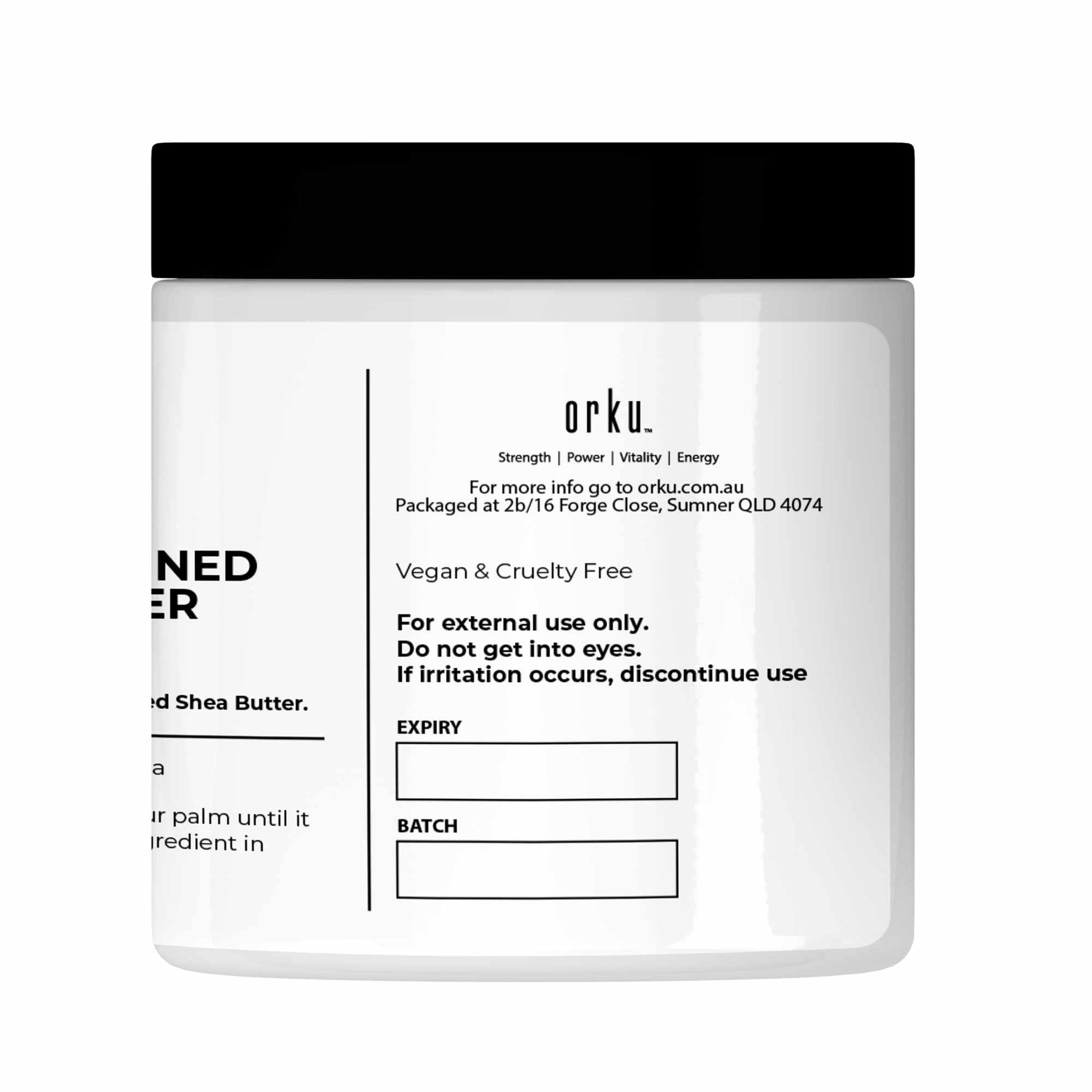 400g Refined Shea Butter Jar - Organic Pure African Karite Moisturiser-2