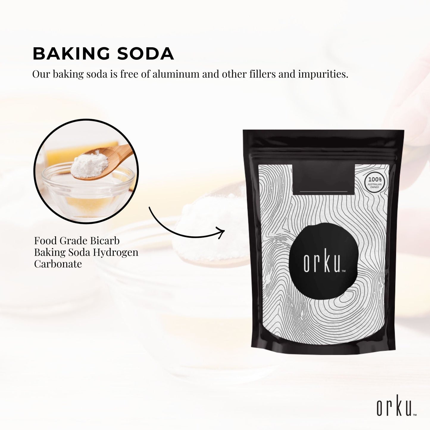 400g Sodium Bicarbonate - Food Grade Bicarb Baking Soda Hydrogen Carbonate-4
