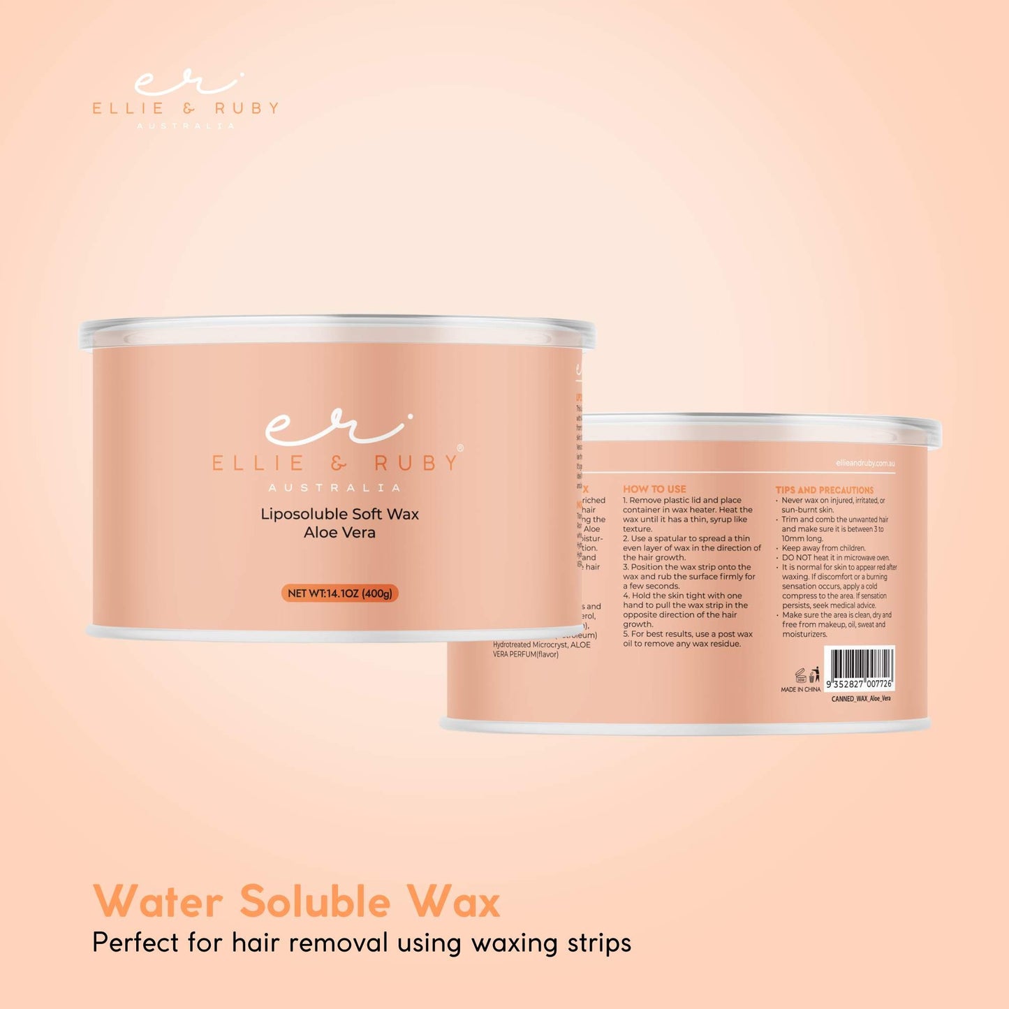 400g Soft Wax Hair Removal - Aloe Vera Depilatory For Salon Pot Warmer-2