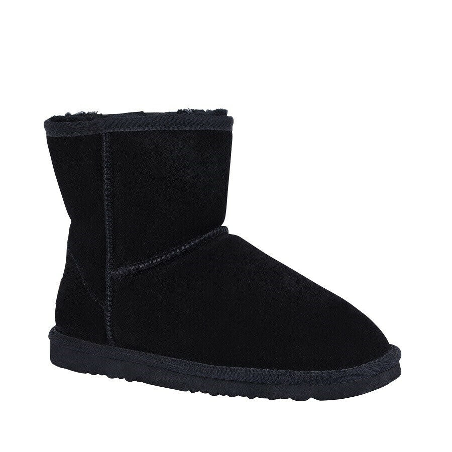 GROSBY Jillaroo Womens UGG Boots Genuine Sheepskin Suede Leather Moccasins - Black-9