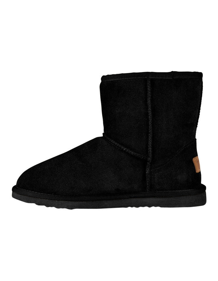 GROSBY Jillaroo Womens UGG Boots Genuine Sheepskin Suede Leather Moccasins - Black-3
