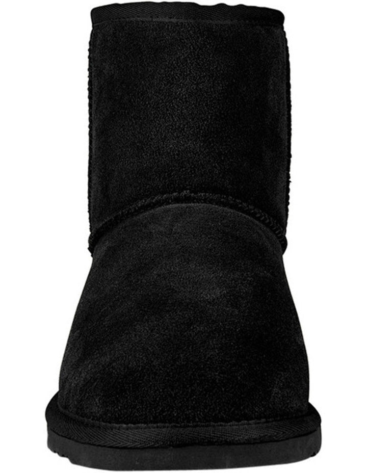 GROSBY Jillaroo Womens UGG Boots Genuine Sheepskin Suede Leather Moccasins - Black-4