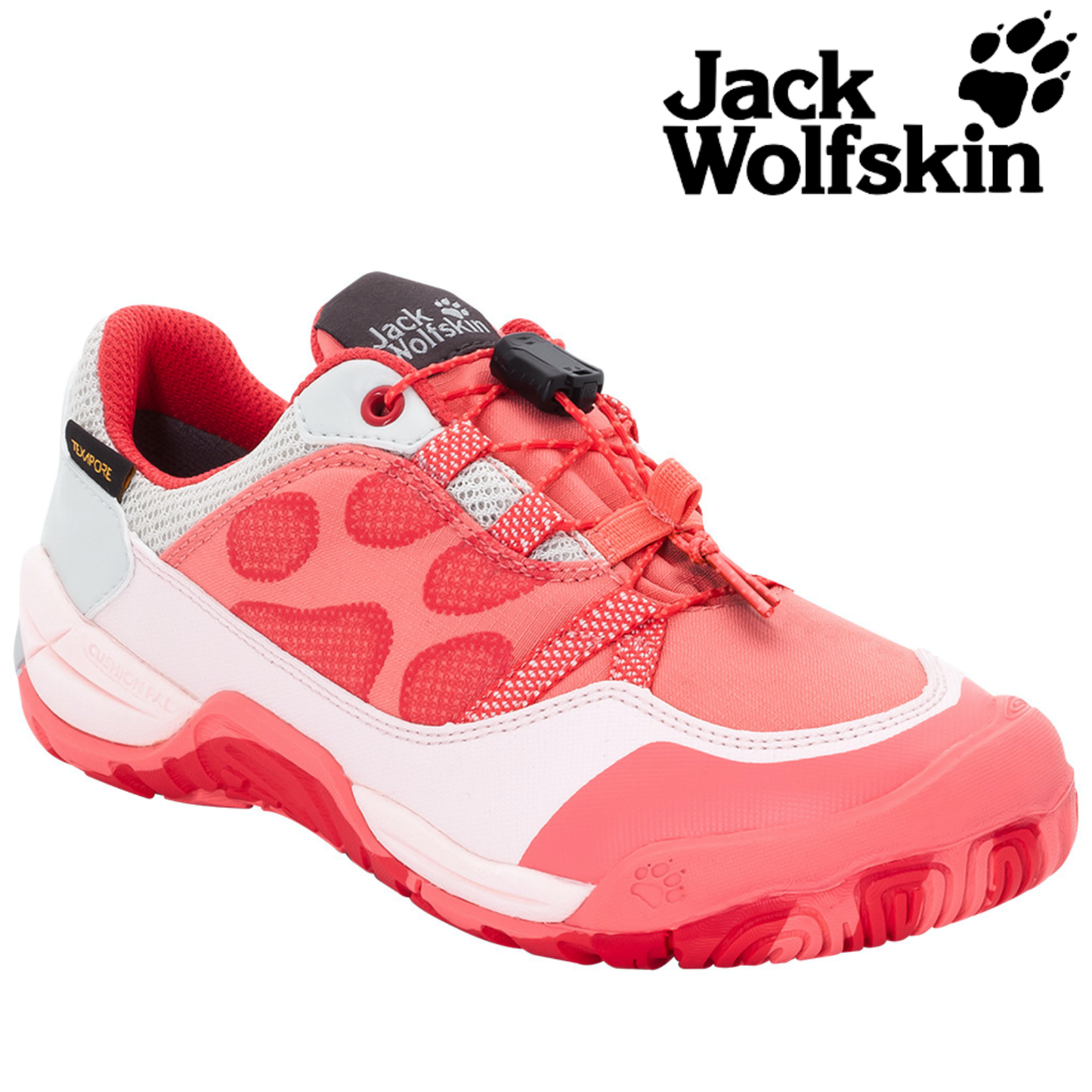 Jack Wolfskin Jungle Gym Texapore Low Kids Flamingo Sneakers Boys Girls Shoes-1