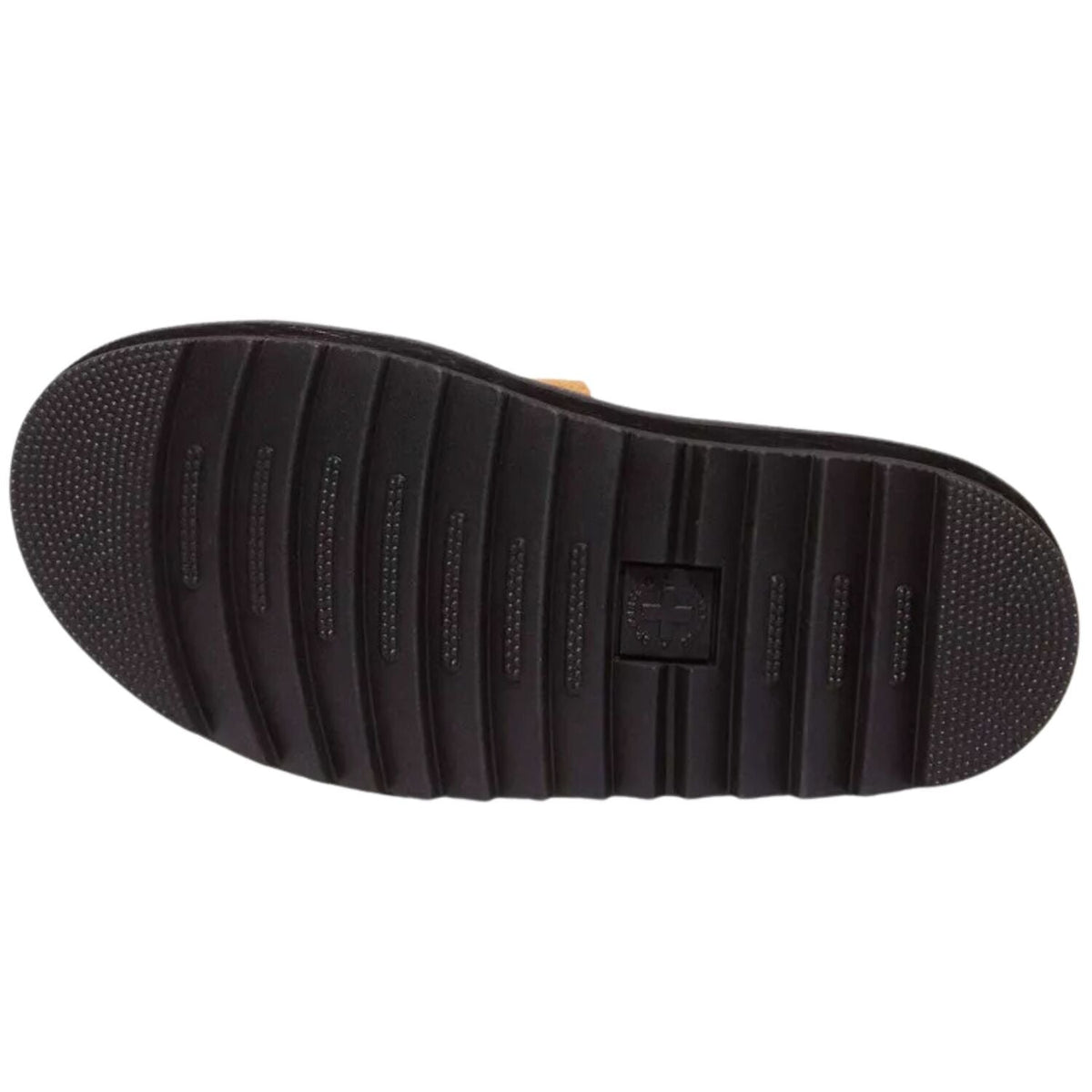 Dr. Martens Raine Suede SoftWair Slide-on Sandal in Tan