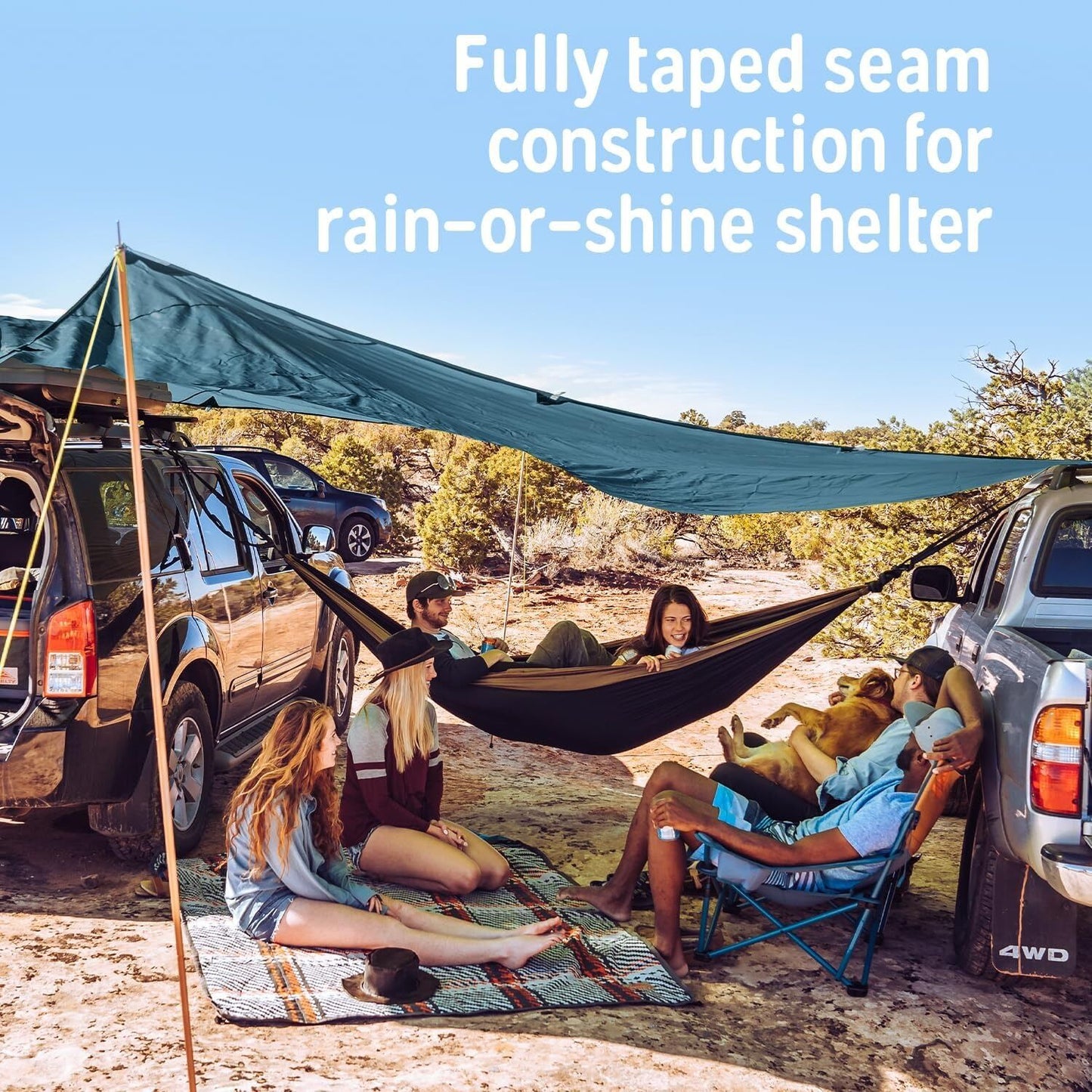 KELTY Noah's Tarp 12FT Sun Shelter Rainfly Lightweight Waterproof Camping Tent