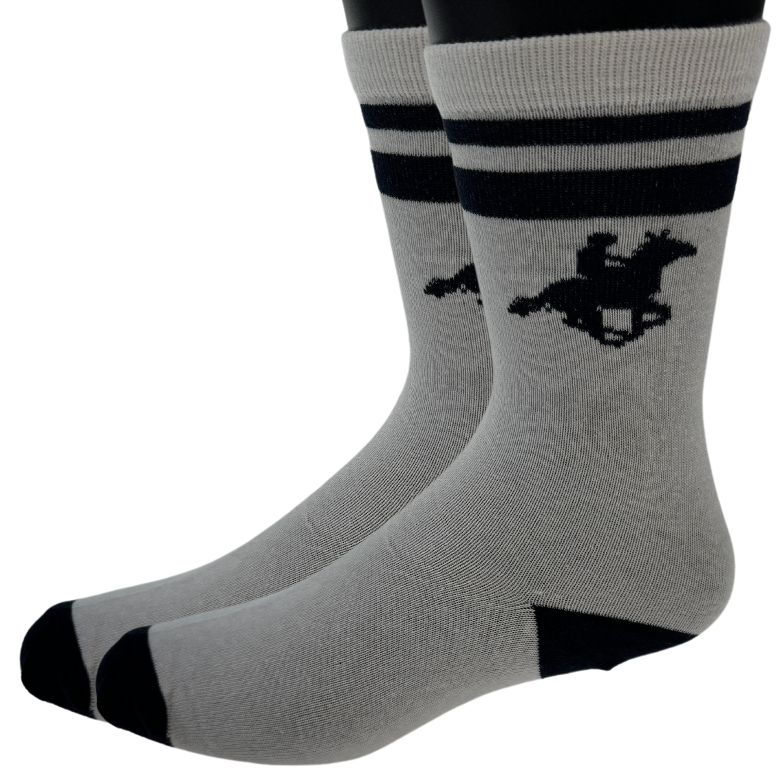 U.S. Polo Assn. Livergy Mens Crew Socks - White/Navy - 1 Pack of 3 Pairs-0