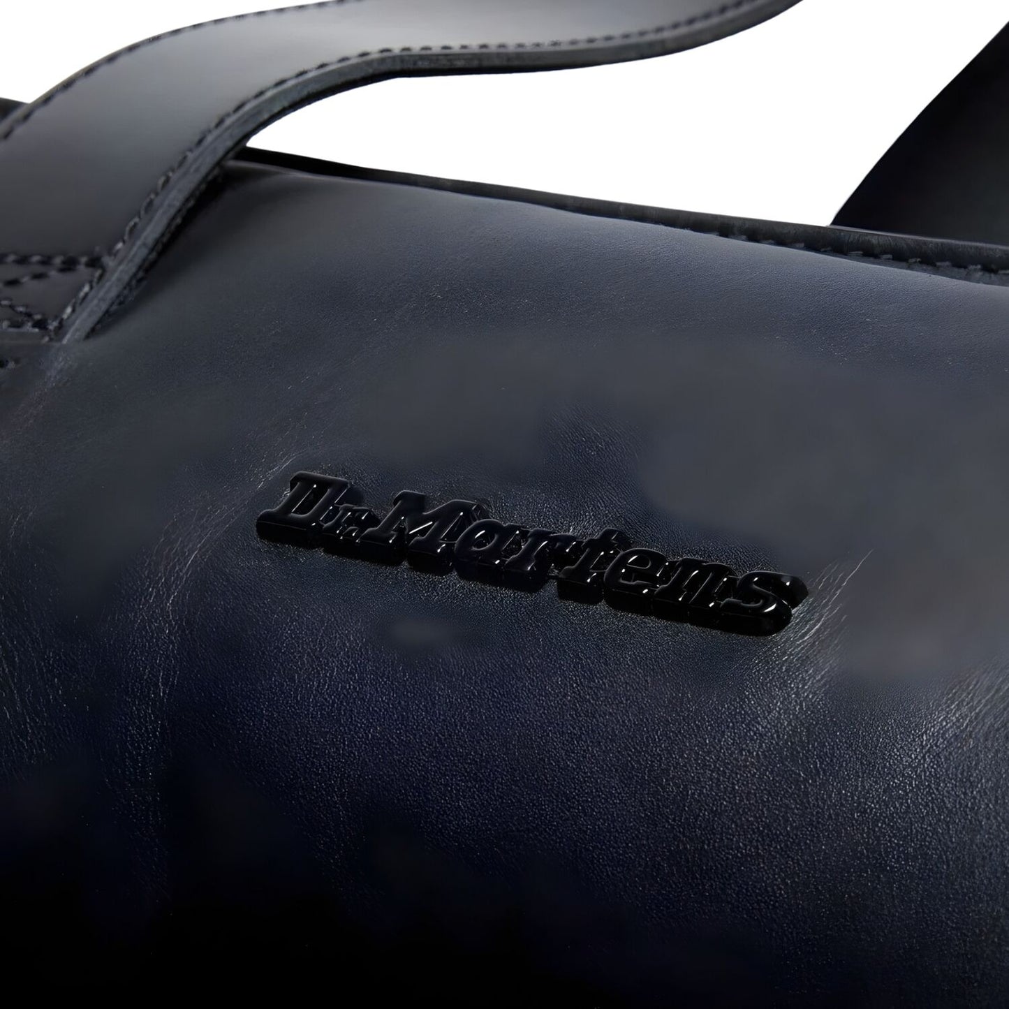 Dr. Martens Padded Leather Tote Bag Crossbody Strap Zip Closure in Black Sendal