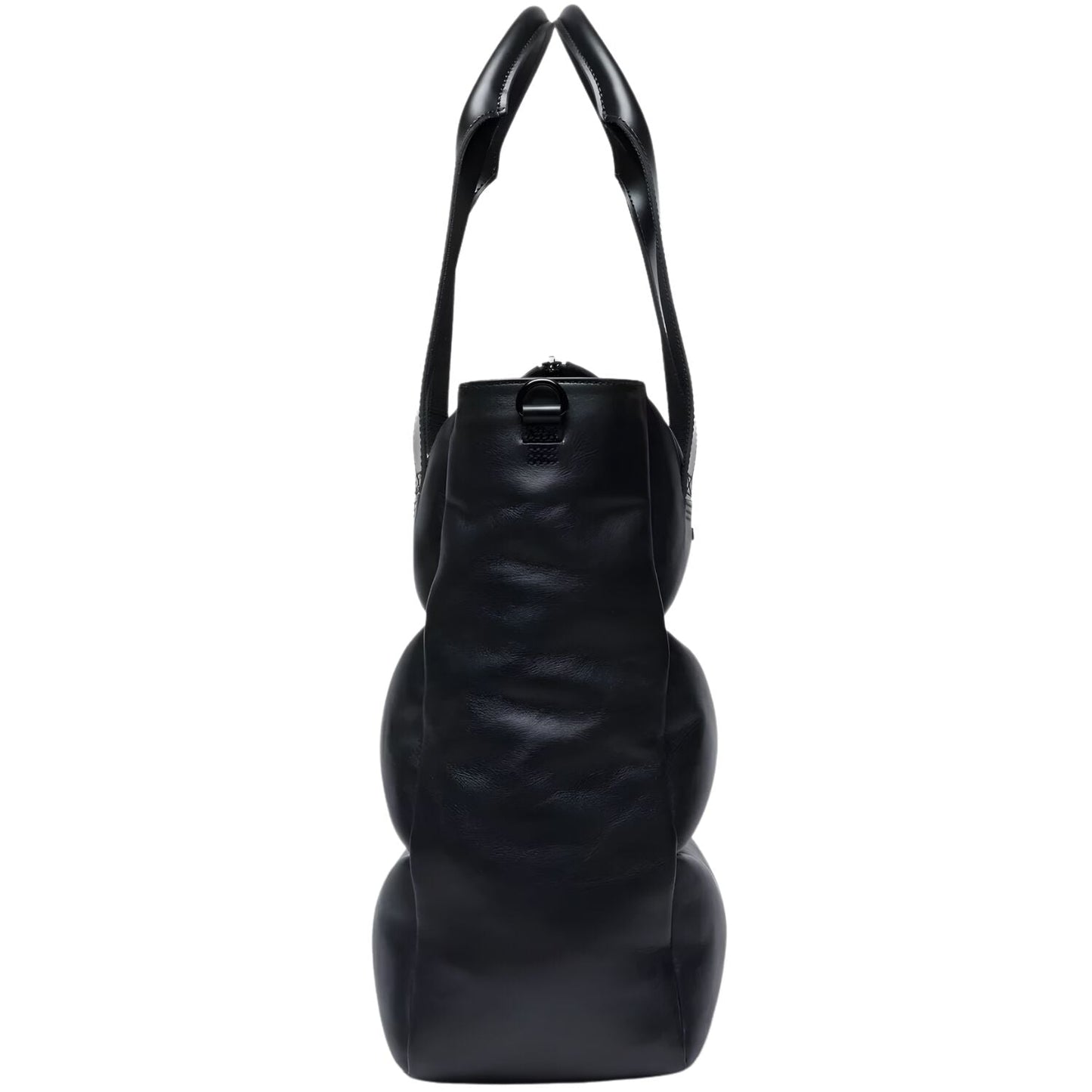 Dr. Martens Padded Leather Tote Bag Crossbody Strap Zip Closure in Black Sendal