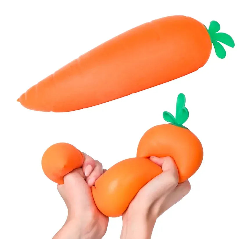 34cm Giant Carrot Squishy Fidget Squeezy Stress Relief Sensory Toy Fun