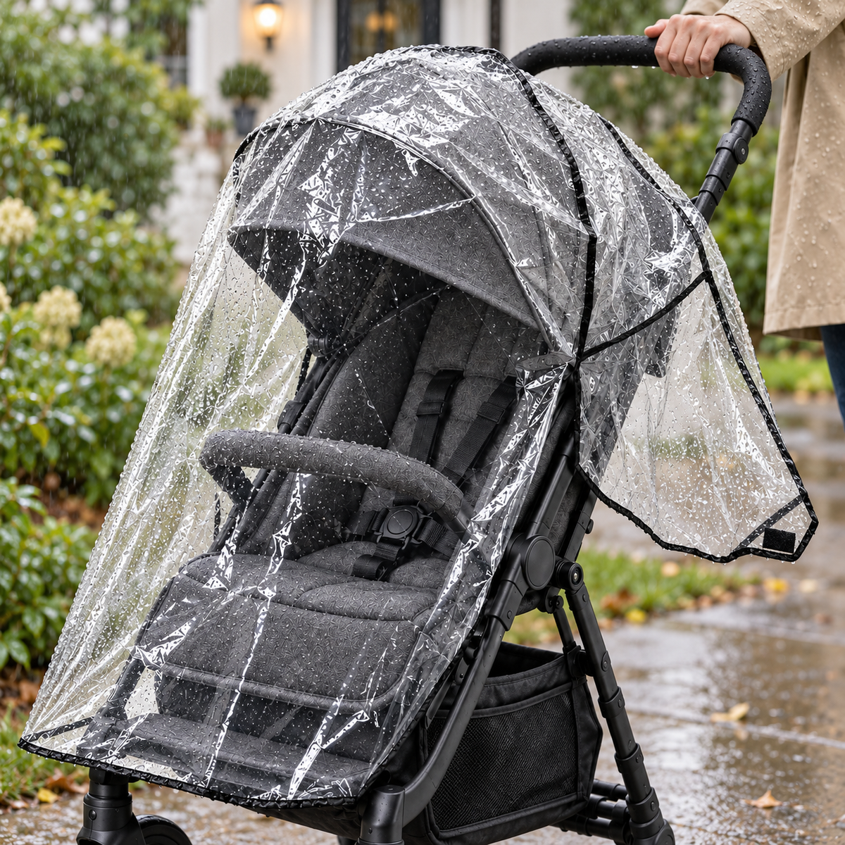 Universal Weather Rain Cover for Prams & Strollers - Universal (Waterproof)