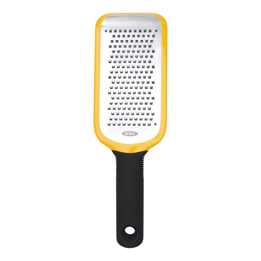 OXO Good Grips Medium Grater – Etched Stainless Steel Blade Non-Slip Handle for Cheese Vegetables Citrus