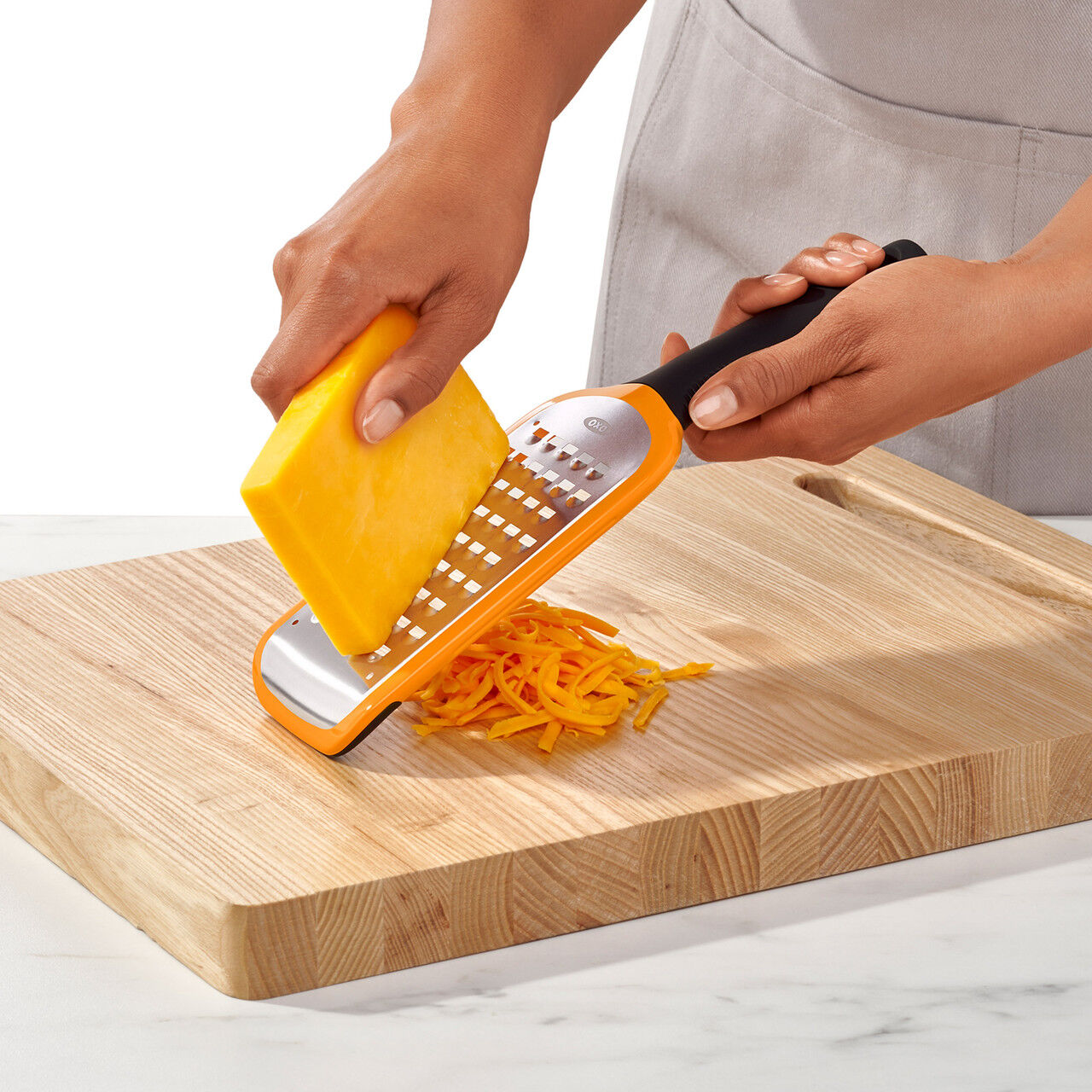 OXO Good Grips Coarse Grater – Etched Stainless Steel Blade Soft Grip for Cheese Vegetables Chocolate