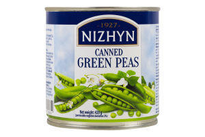 420g Ukrainian Canned Green Peas in Brine & Tin Can - Product of Ukraine