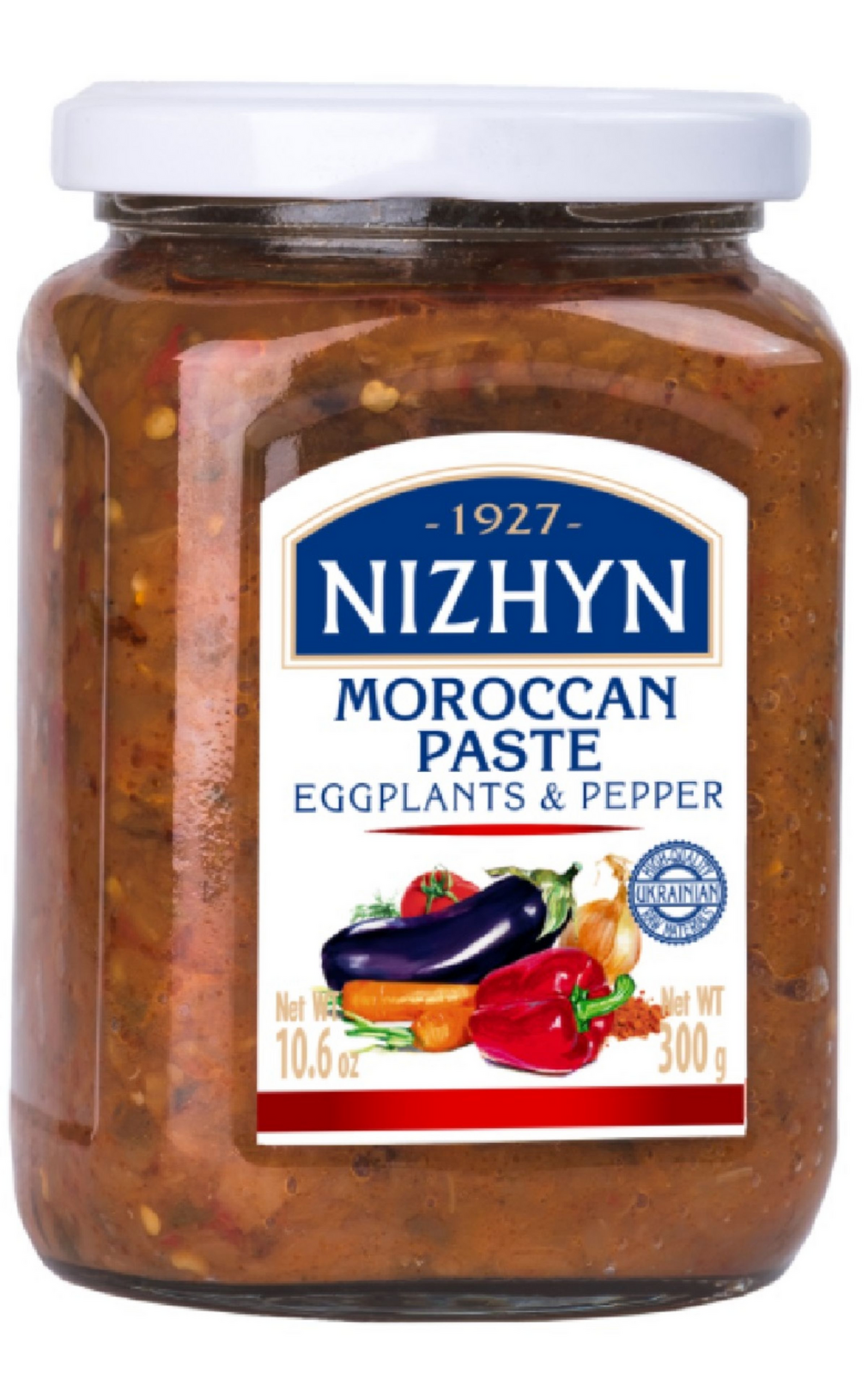 300g Ukrainian Relish of Roasted Eggplants & Pepper Spread "Moroccan Paste" Baklazhany