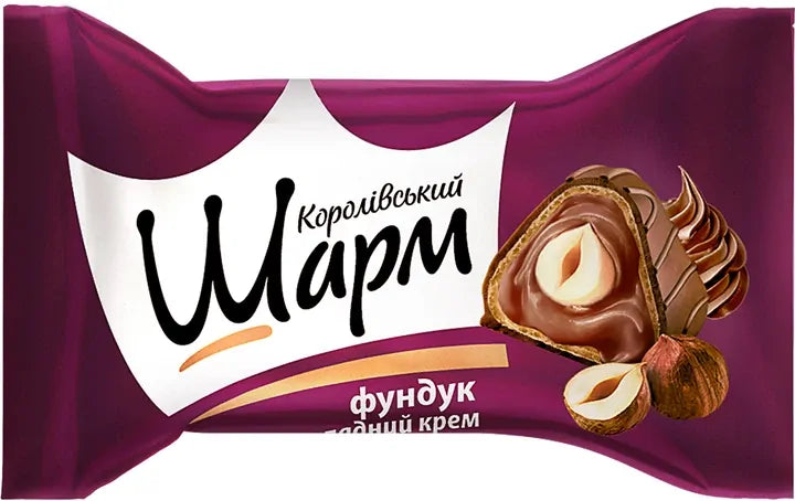 2.2kg AVK Royal Charm Tsukerki Chocolates w/ Whole Hazelnut & Chocolate Cream Korolivsky Sharm - Product of Ukraine
