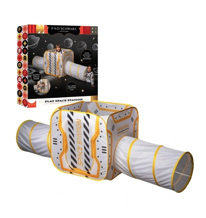 Fao Play Space Station 2 in 1 Indoor / Outdoor Tunnel & Play Tent Playpen-1
