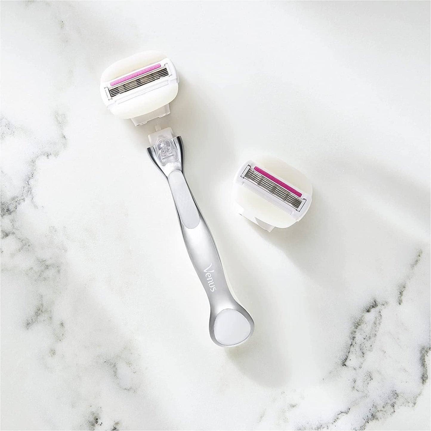 Gillette Venus Womens Comfortglide Sugarberry Razor Metal Handle + 2 Cartridges