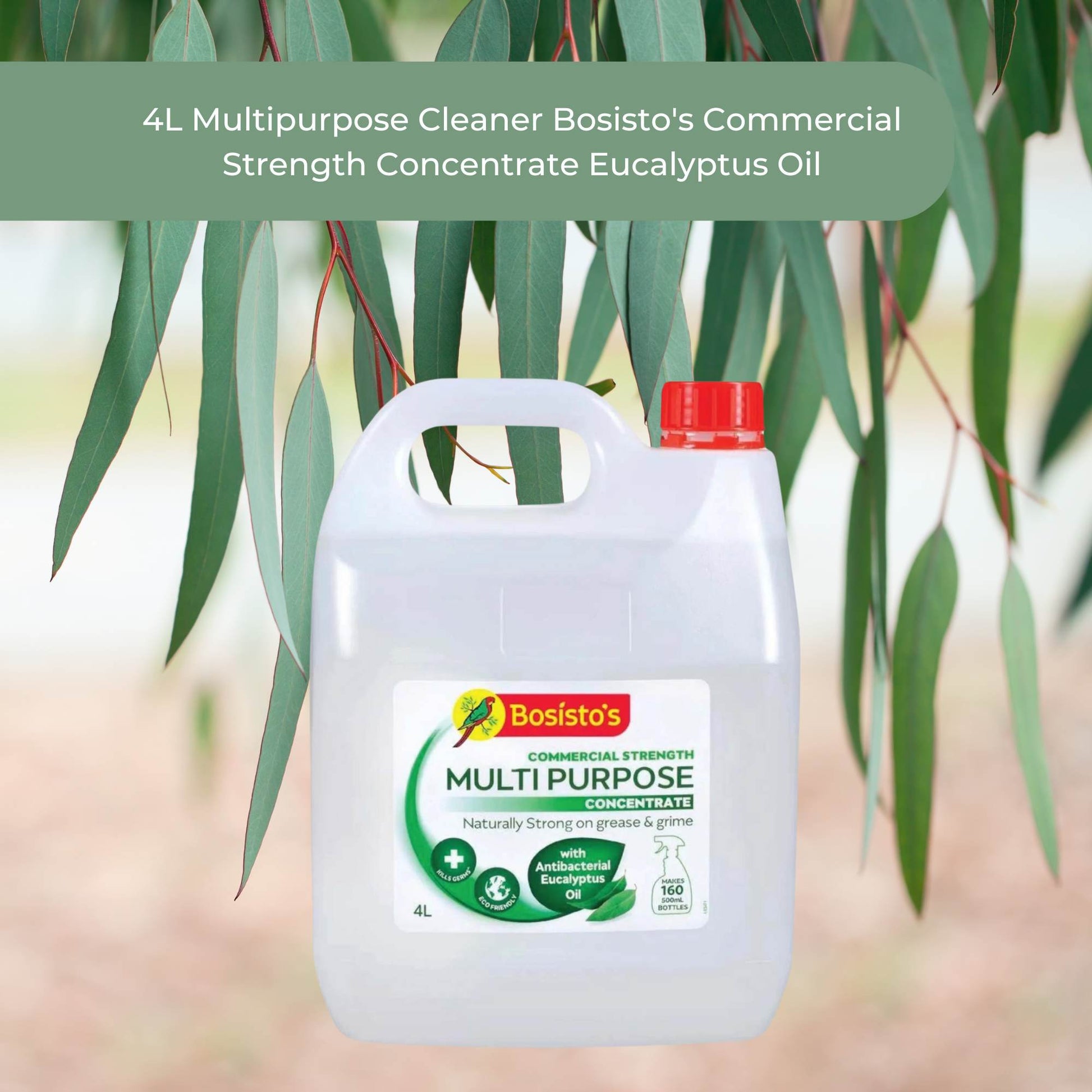 4L Multipurpose Cleaner Bosisto's Commercial Strength Concentrate Eucalyptus Oil-1