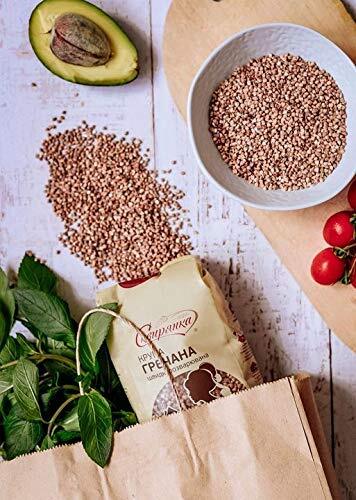 4kg Ukrainian Roasted Buckwheat Groats Kasha – 4 x 1kg Grechka + 10x AVK Chocolates + Free Spoon