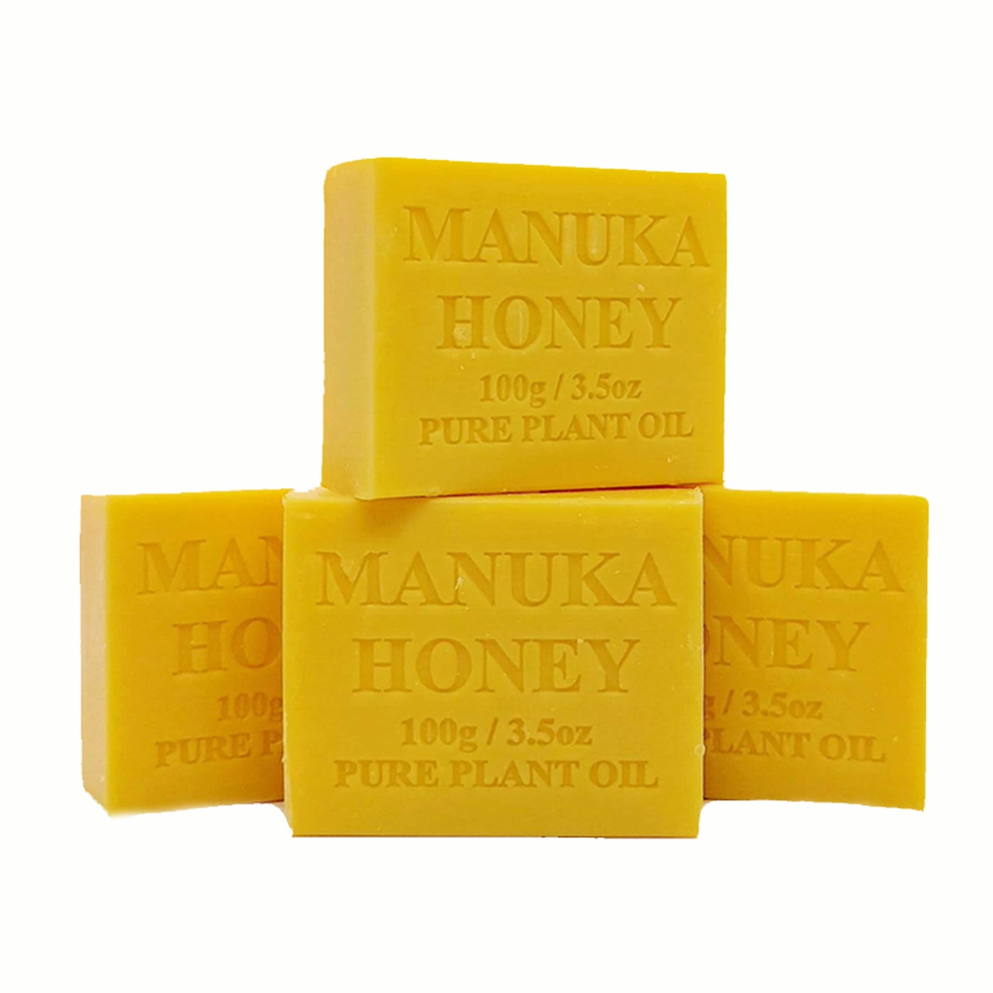 4x 100g Plant Oil Soap Manuka Honey Scent Pure Vegetable Base Bar Australian-0