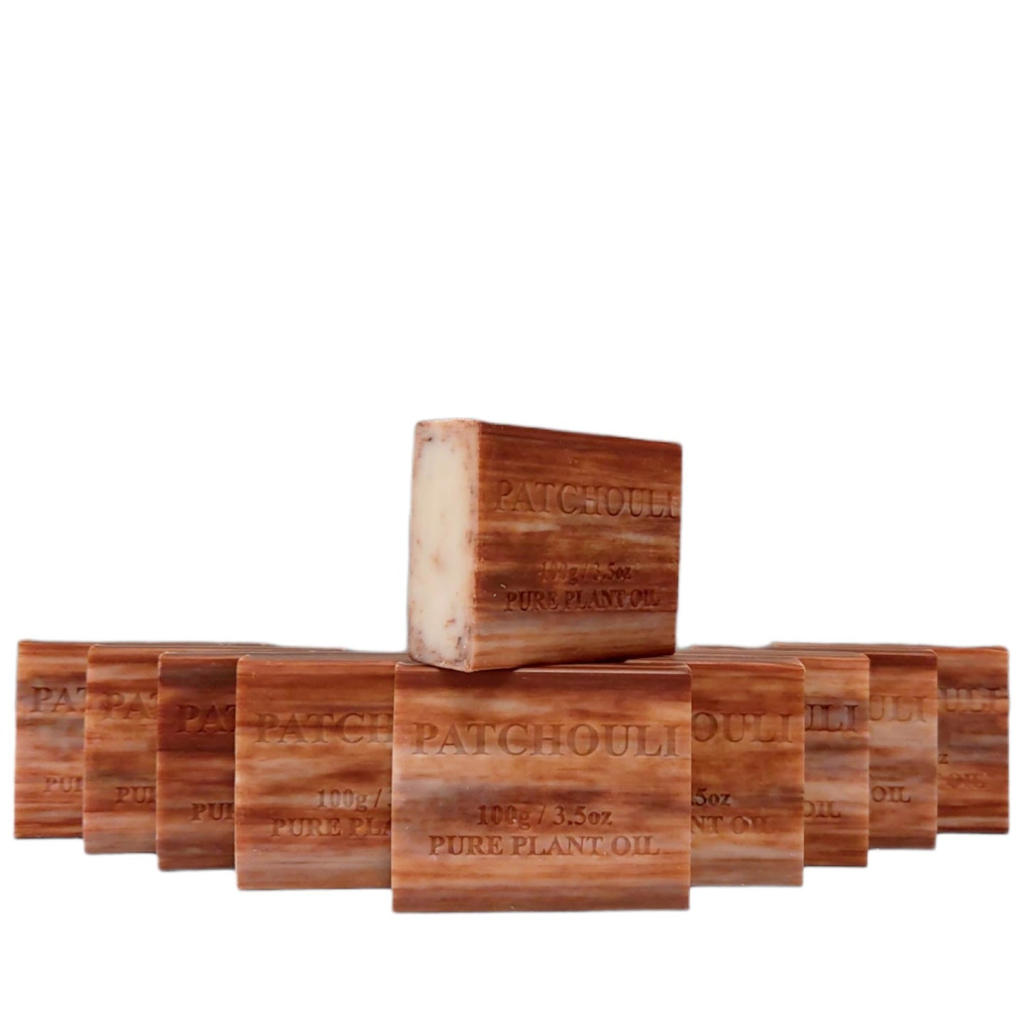 4x 100g Plant Oil Soap Patchouli Scent Pure Natural Vegetable Base Bar Australia-4