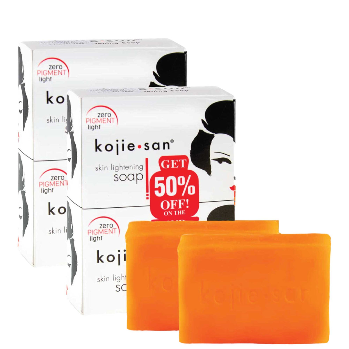 4x 135g Kojie San Soap Bar - Original Kojic Acid Bars-1