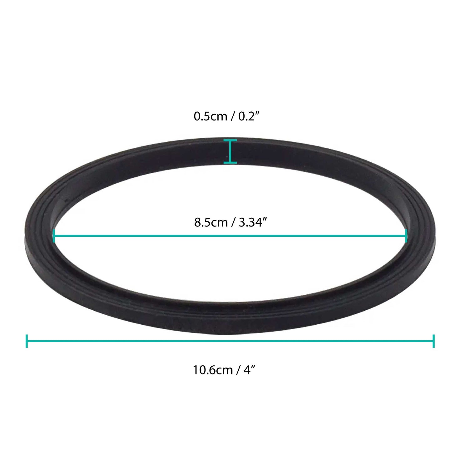 4x For Nutribullet RX Gasket Black Seal Ring - Suits 1700W 1700 N17-1001 Blade-1