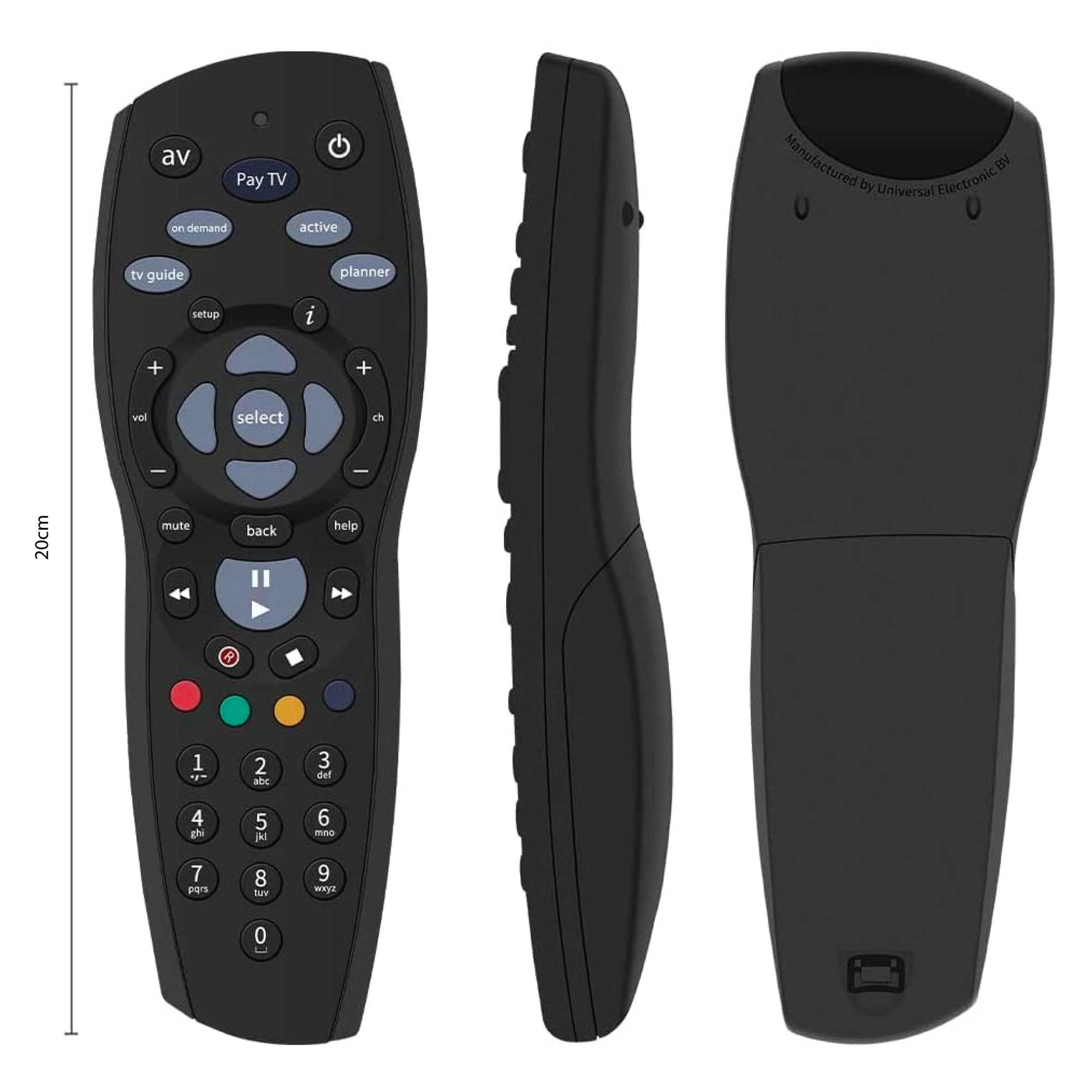 4x Tooleroo PayTV Remote Control Compatible with Foxtel MYSTAR SKY NZ - Black-1