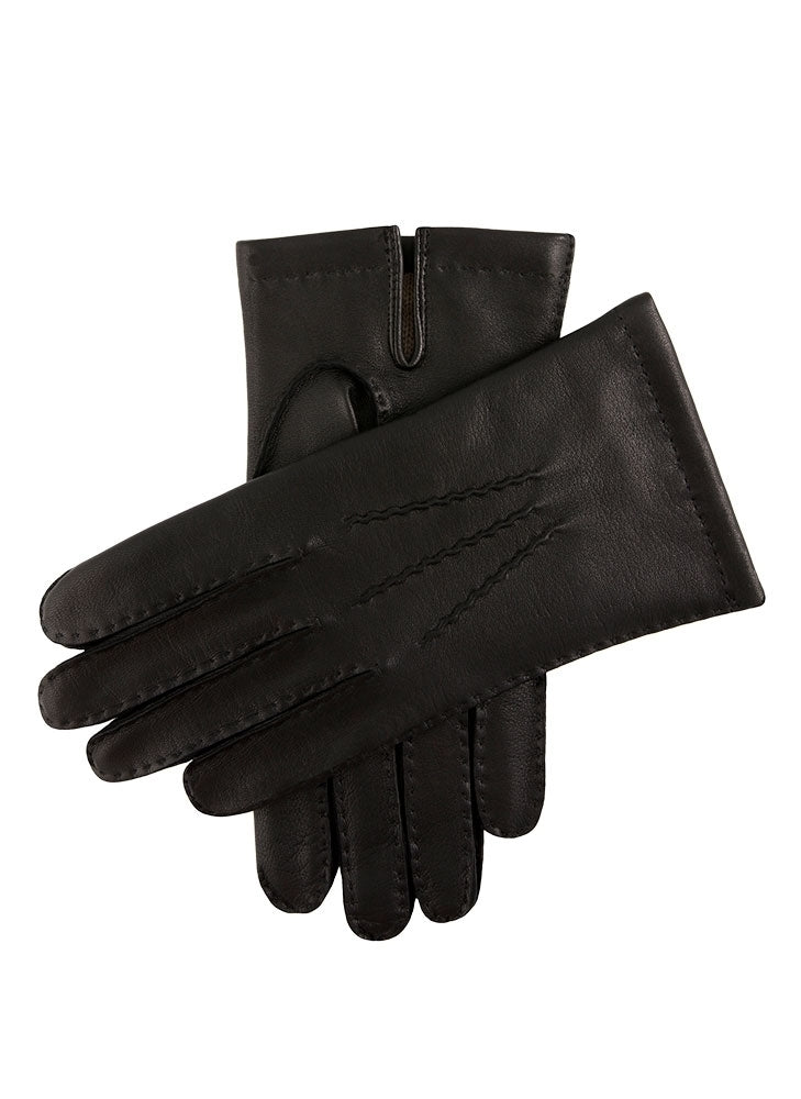 DENTS Mens Chelsea Cashmere Lined Leather Gloves - Black-1