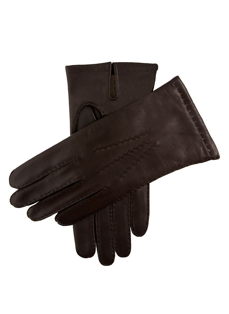 DENTS Mens Chelsea Cashmere Lined Leather Gloves Warm Classic Winter - Brown-2