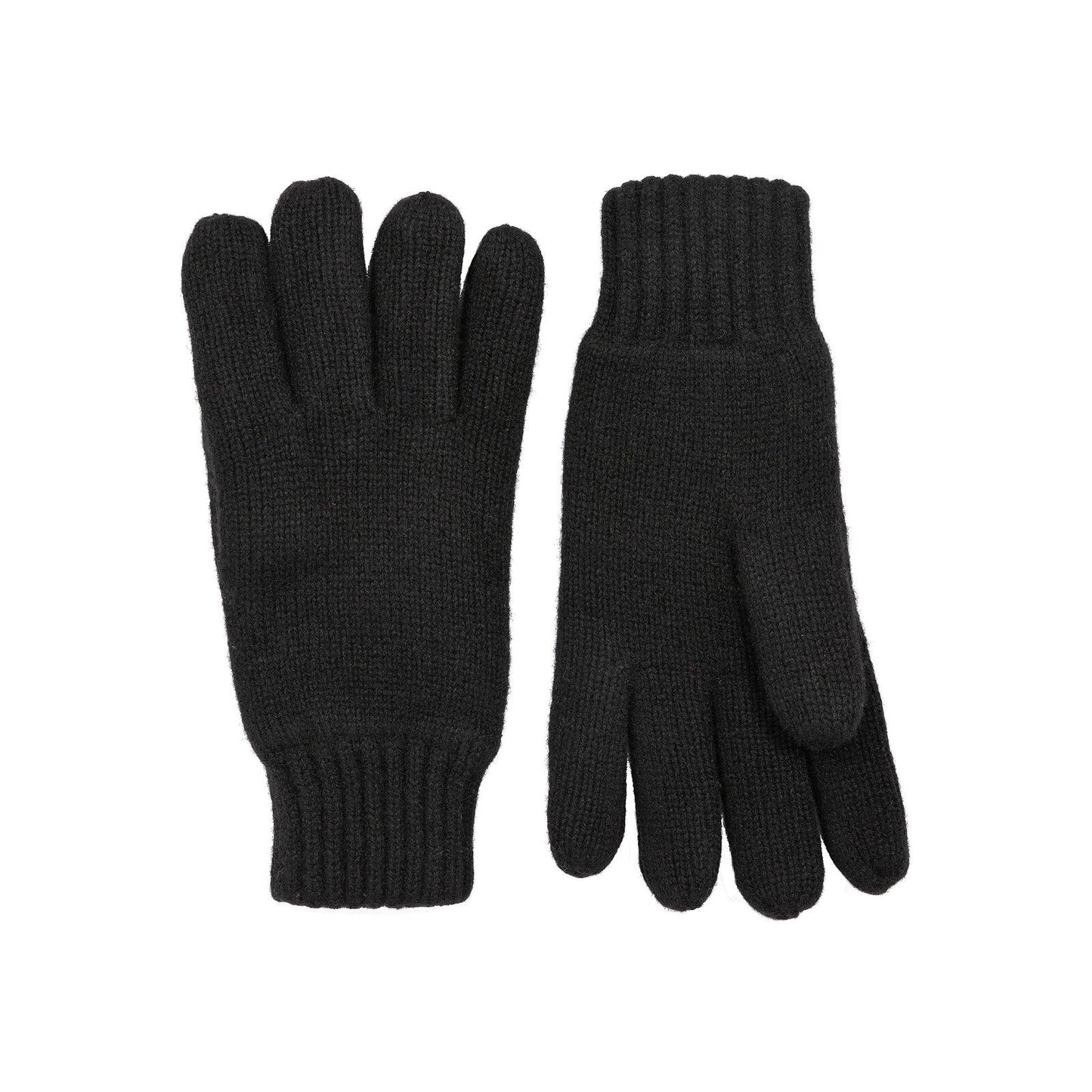 DENTS 3M Thinsulate Mens Black Wool Knit Gloves With Rib Cuff-3