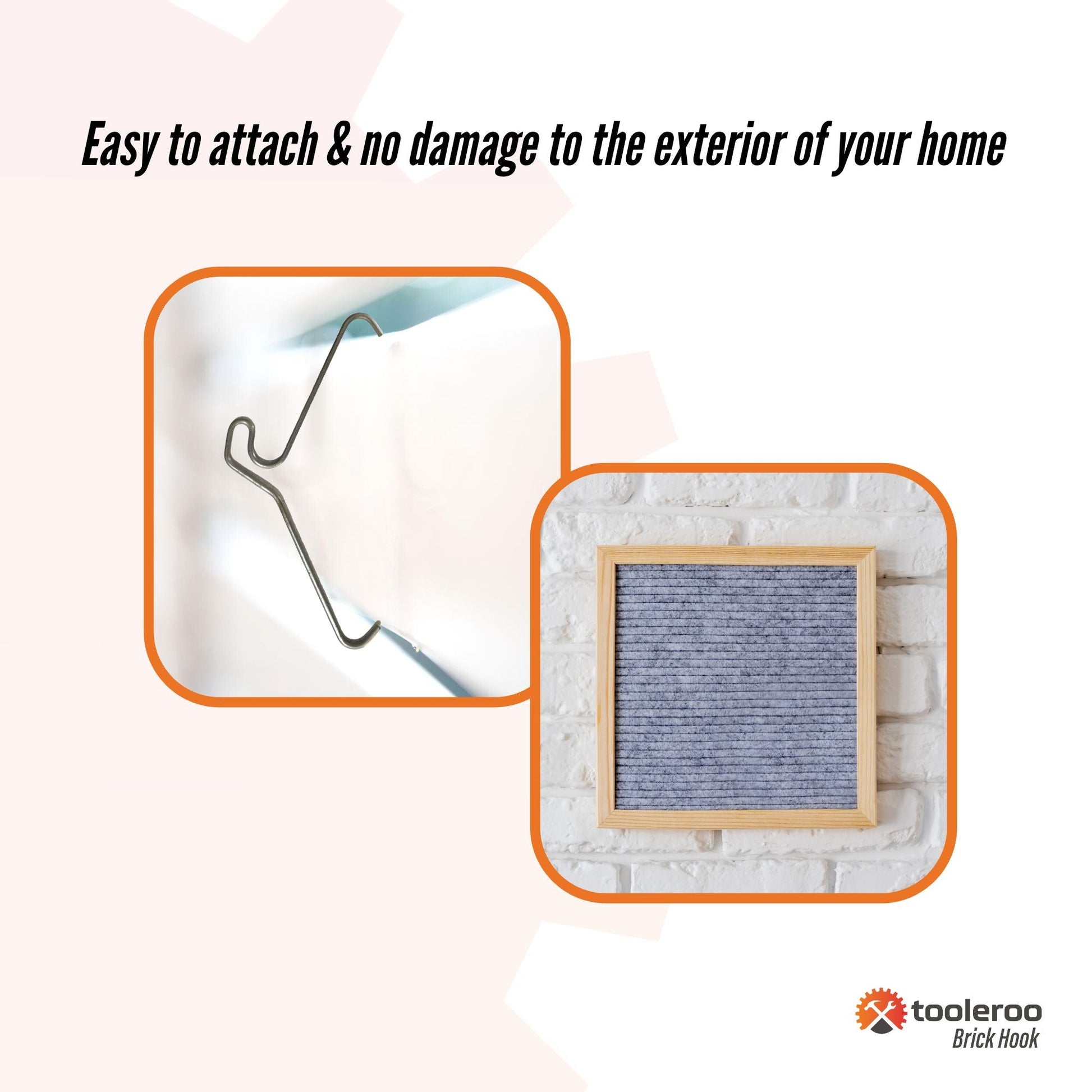 5 Pack 155-165mm (6-6.5") Brick Hooks - Wall Clips Hangers For Pictures Plants-4