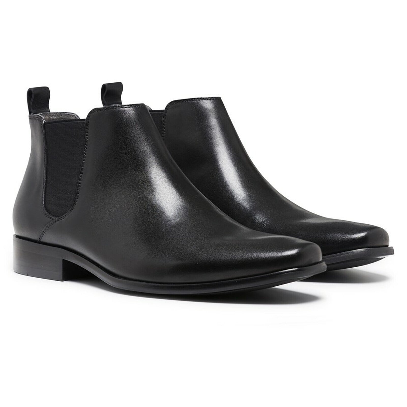Julius Marlow Mens Kick Chelsea Work Leather Boots Shoes - Black-0