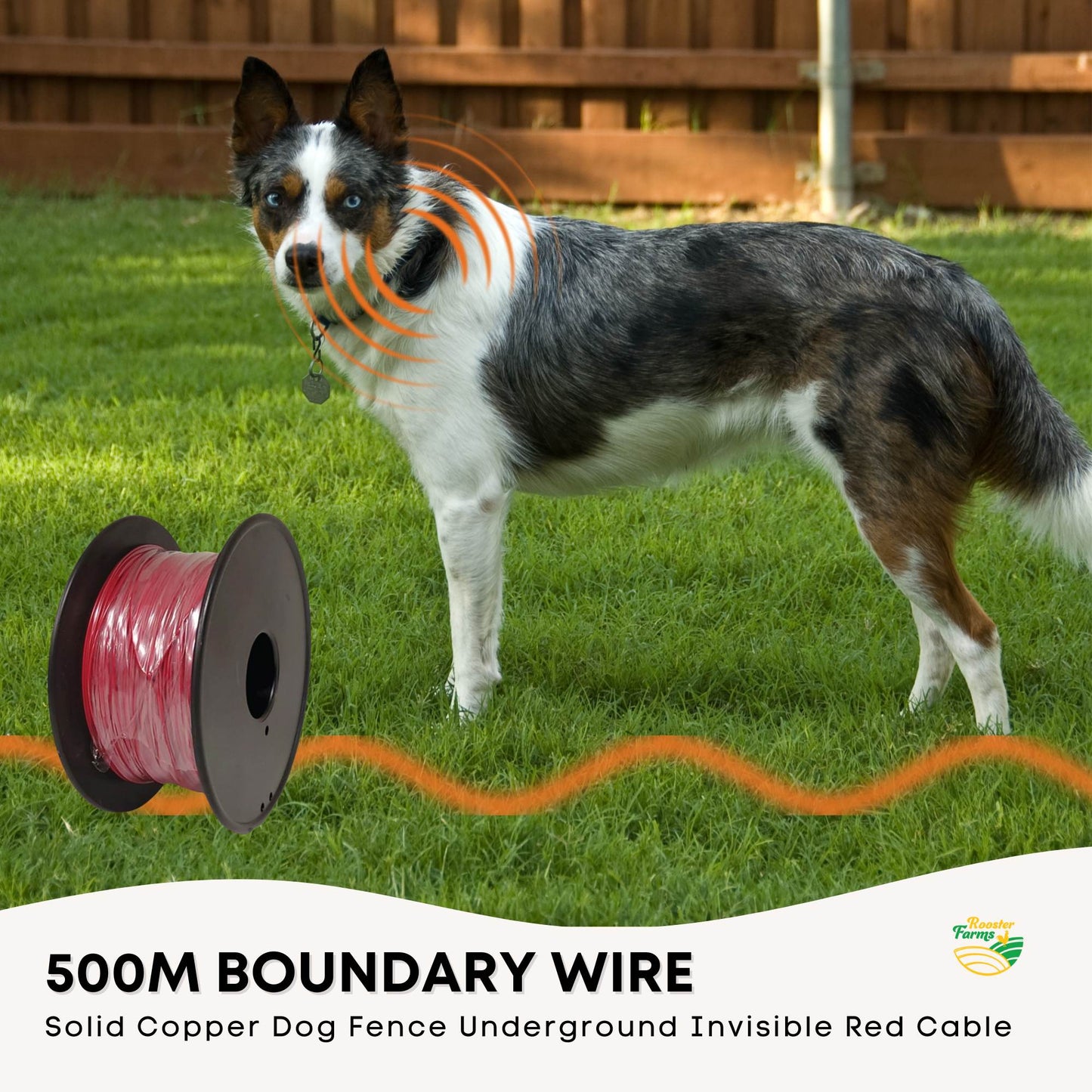 500m Dog Underground Boundary Fence Wire Invisible Cable - For TP16 Collar-1