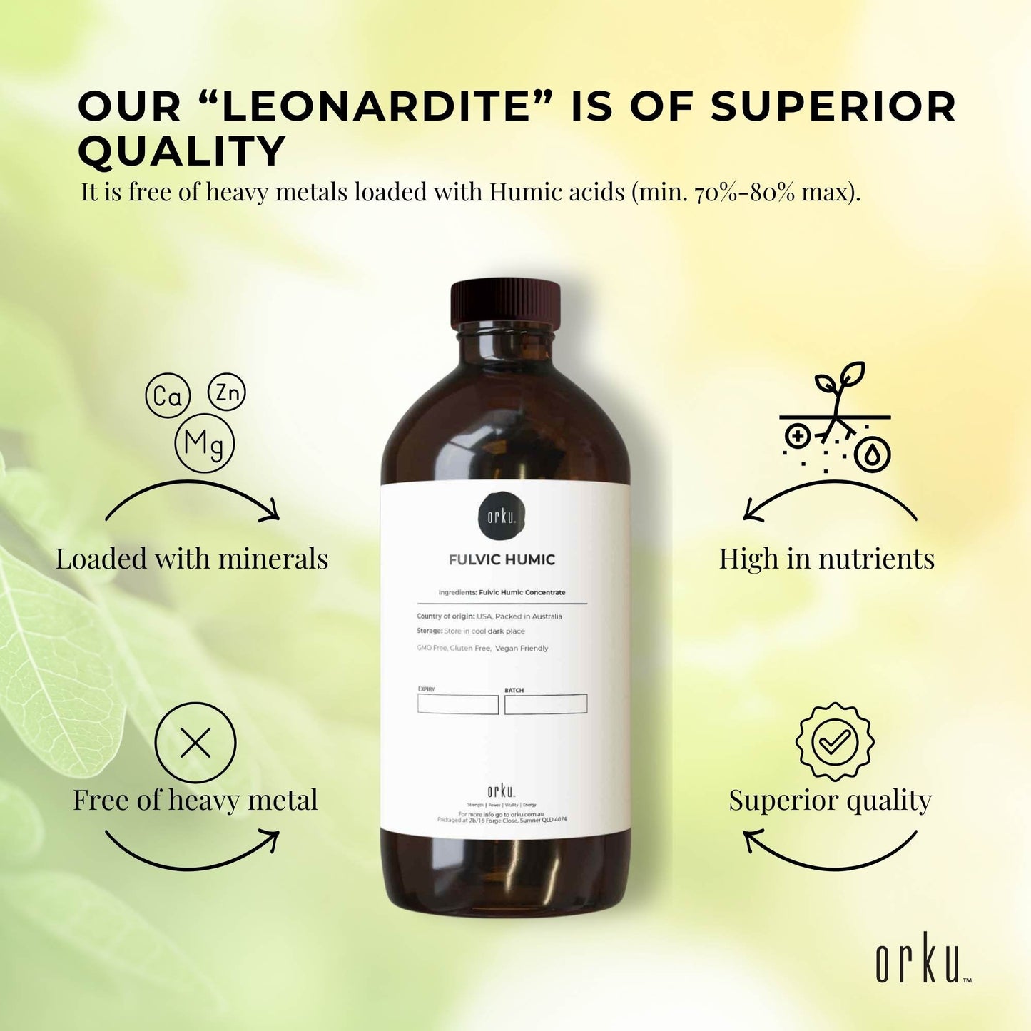 500ml Fulvic Humic Concentrate Liquid FHC-3