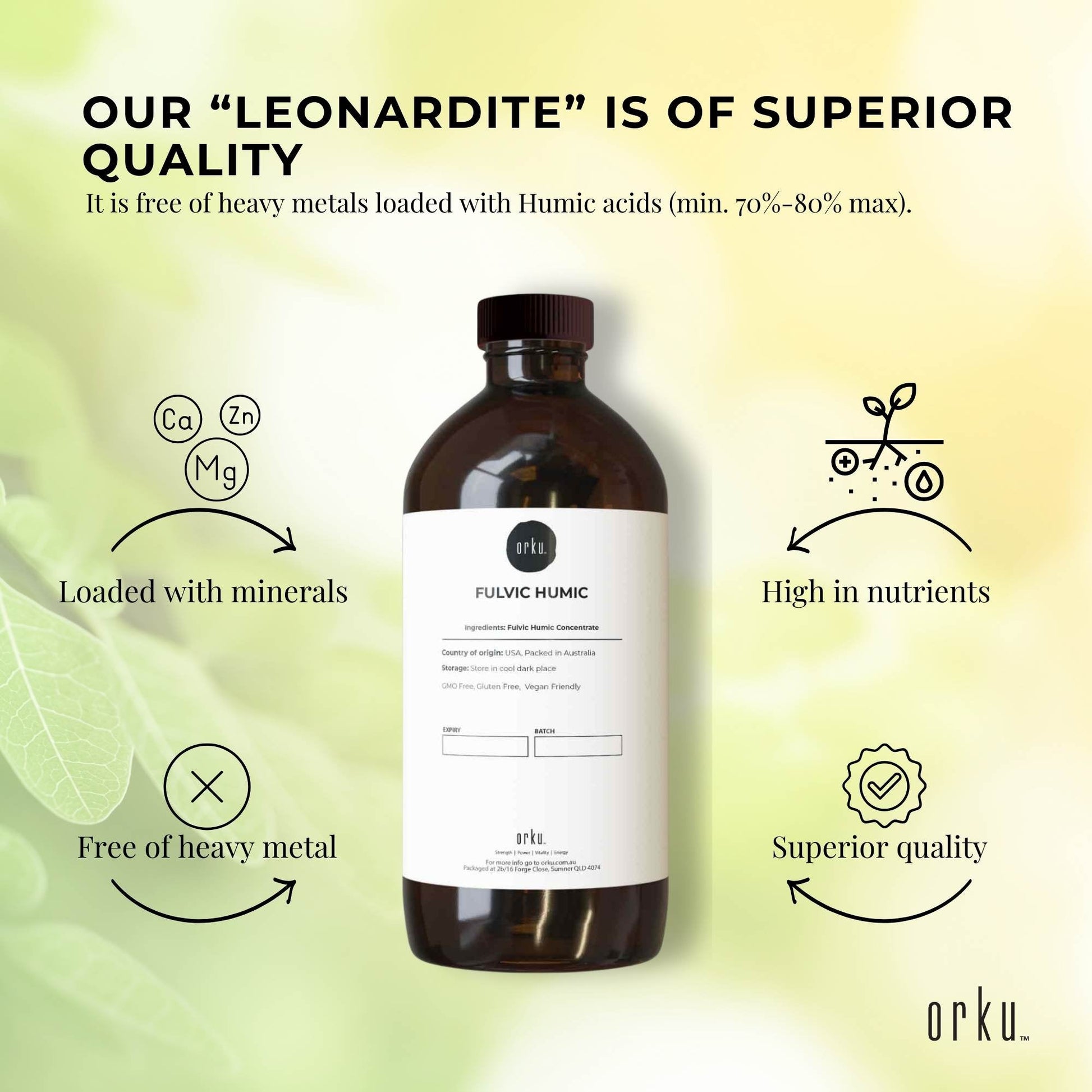 500ml Fulvic Humic Concentrate Liquid FHC-3