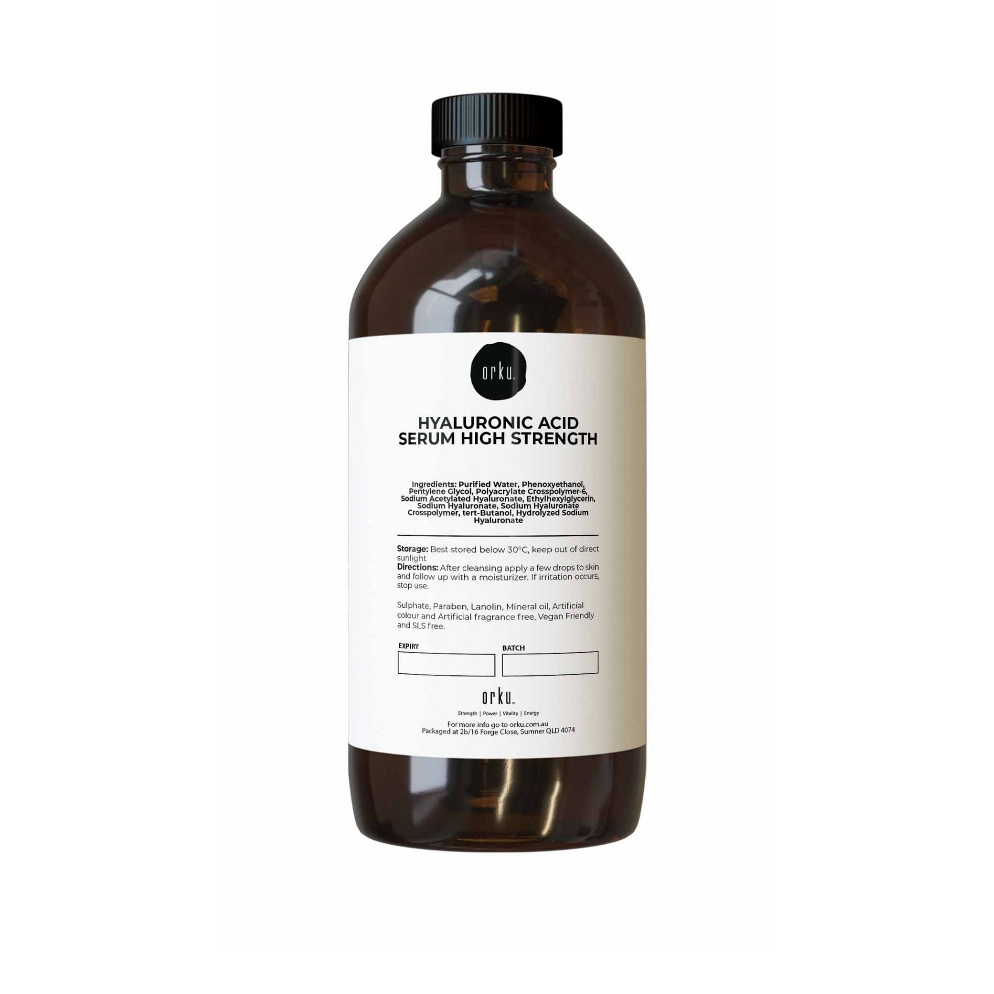 500ml Hyaluronic Acid Serum - High Strength Bulk Cosmetic Face Skin Care-0