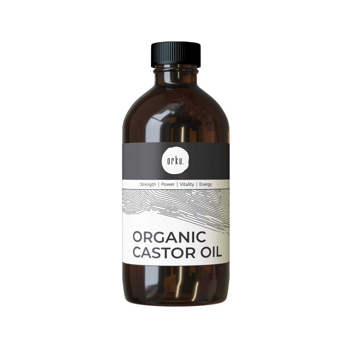 Orku 500ml Organic Castor Oil - Hexane Free Cold Pressed-0